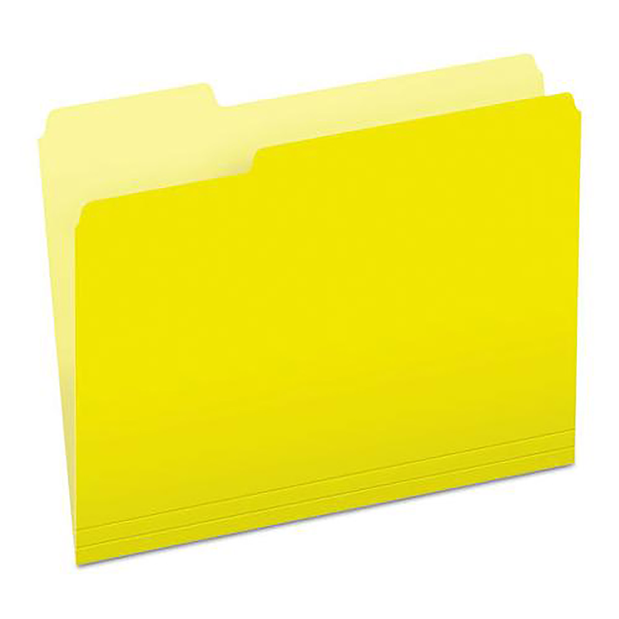 Folder, File, 100% Recycled, 60% Pcw, 1/3 Cut, Yellow, Letter - 100/BX