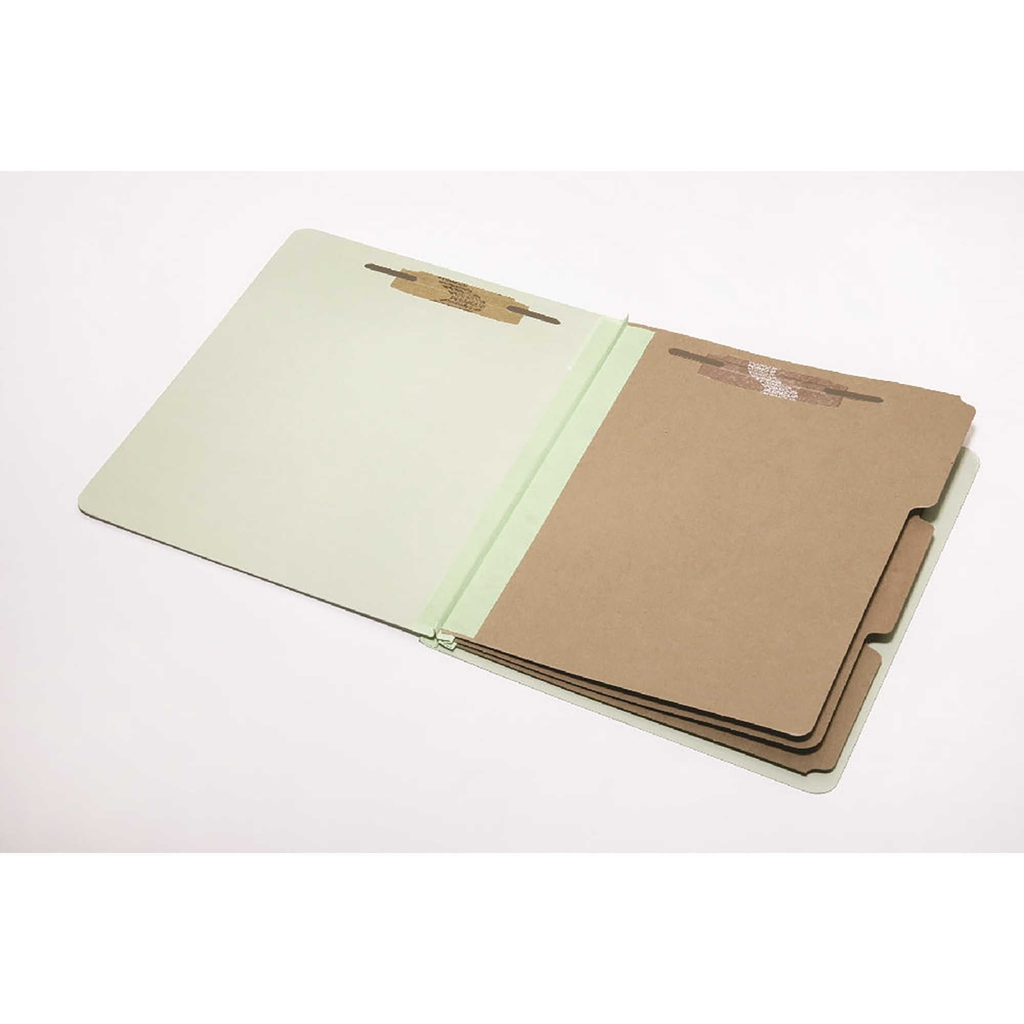 Folder, File, Classification, Pressboard, 3 Dividers, 8 Part, Green, Letter - 10/PK
