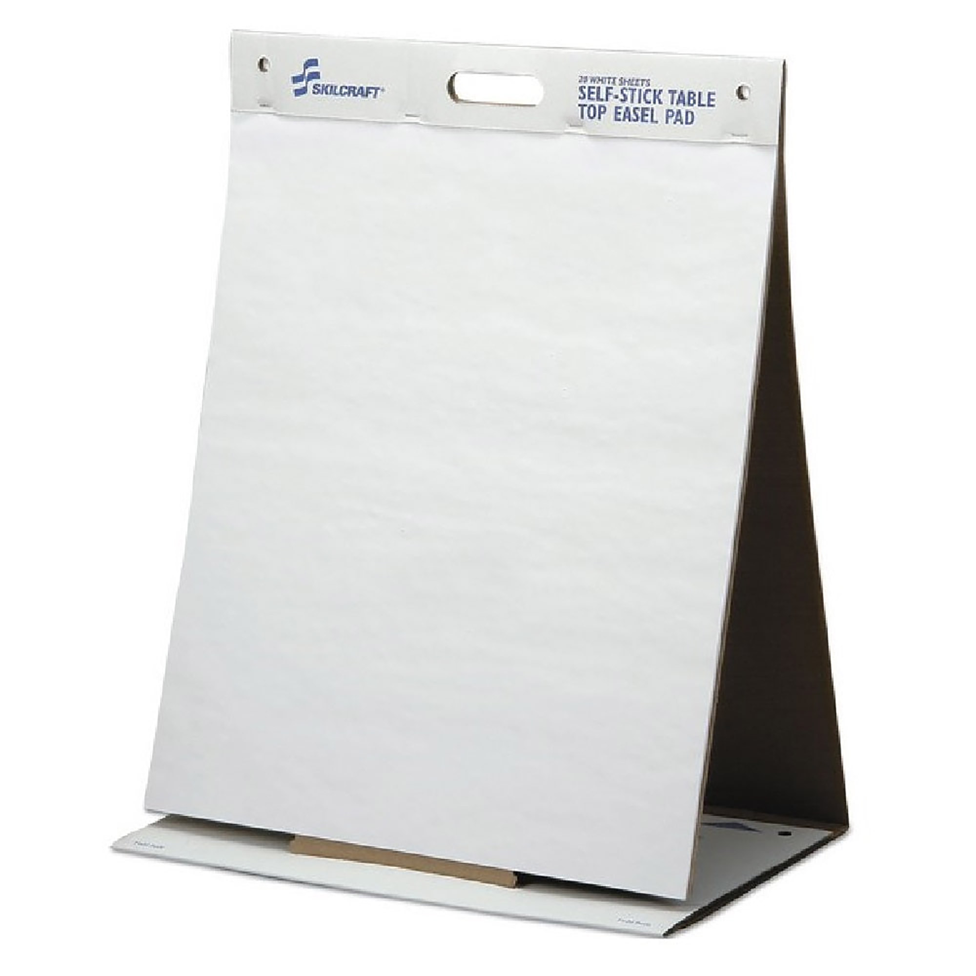 Writing Pad, Tabletop Easel, Self-Stick, Repositionable, Unruled, White, 20" x 23" - Each