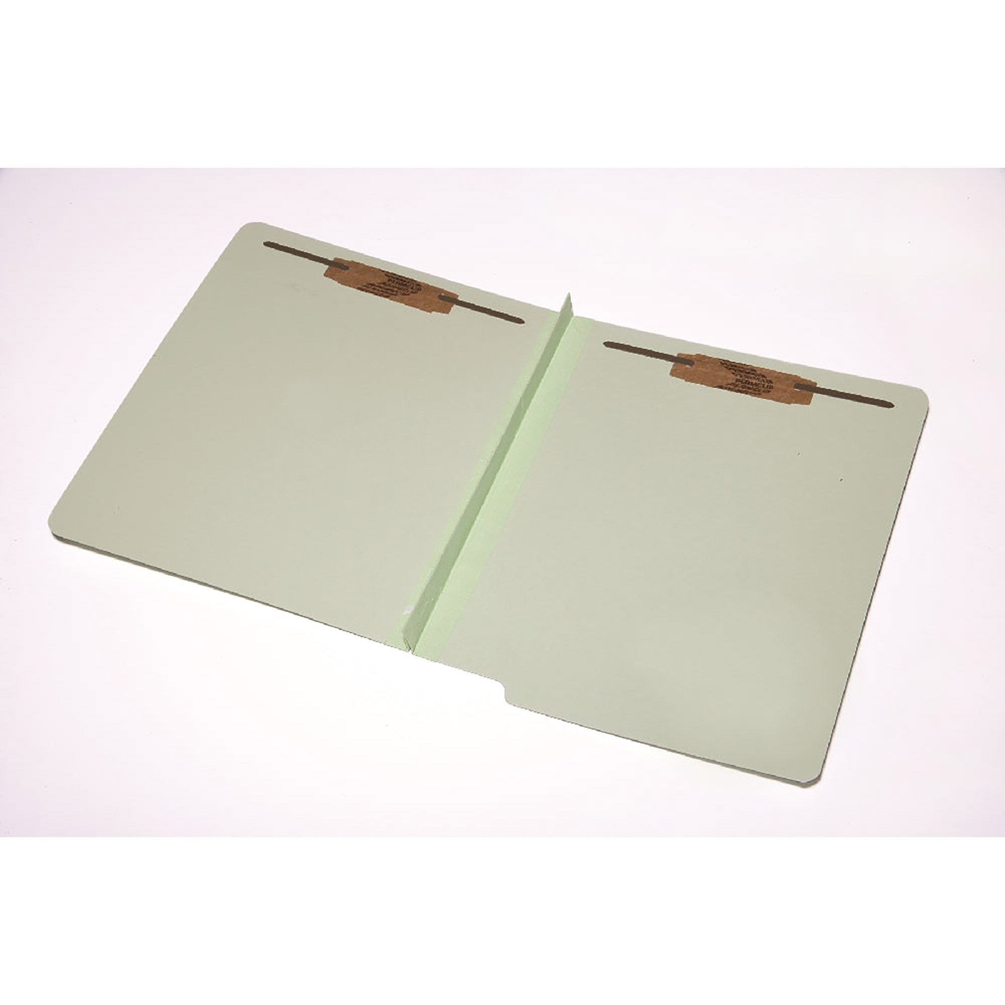 Folder, File, End Tab, Classification, No Divider, 2 Part, 2" Expansion, Light Green, Letter - 25/BX