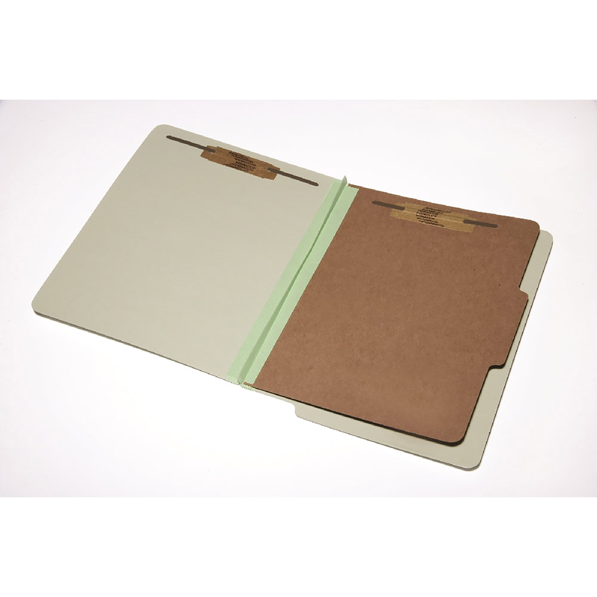 Folder, File, End Tab, Classification, 1 Divider, 4 Part, Light Green, Letter - 10/BX