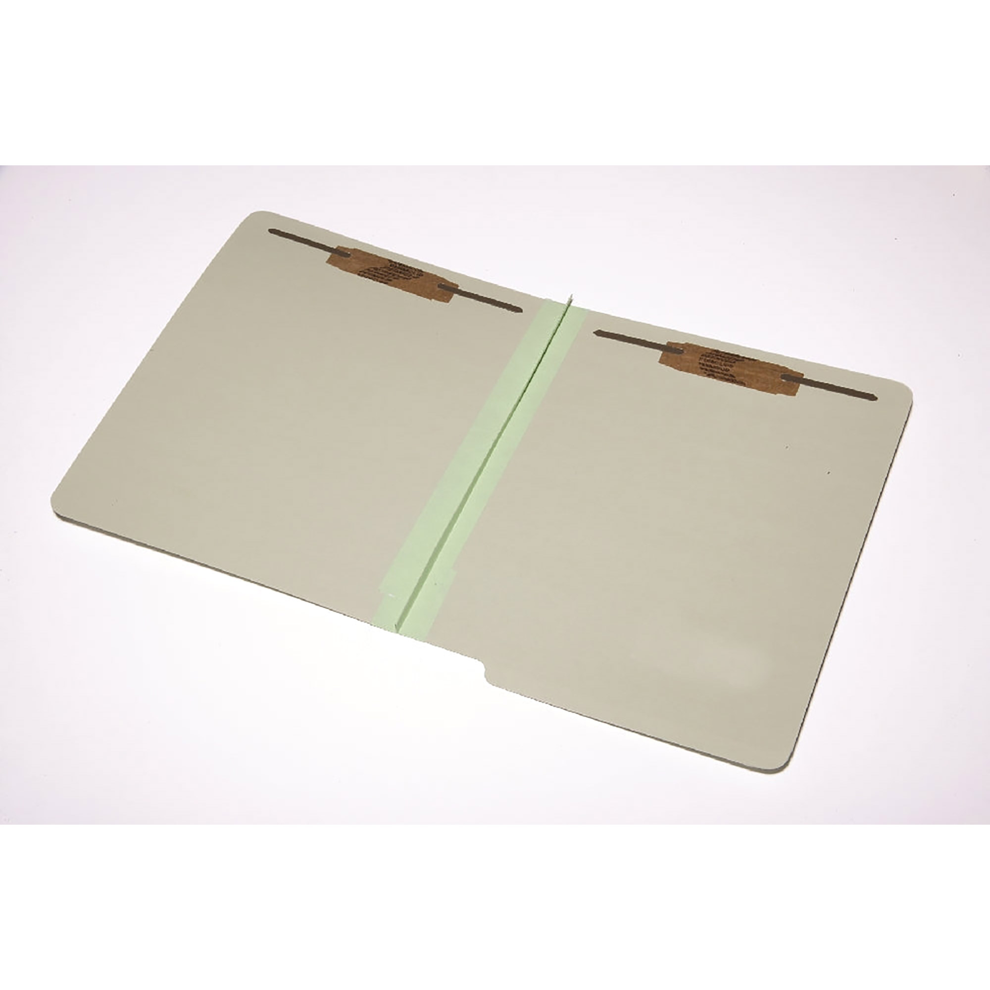 Folder, File, End Tab, Classification, No Divider, 2 Part, 1" Expansion, Light Green, Letter - 25/BX