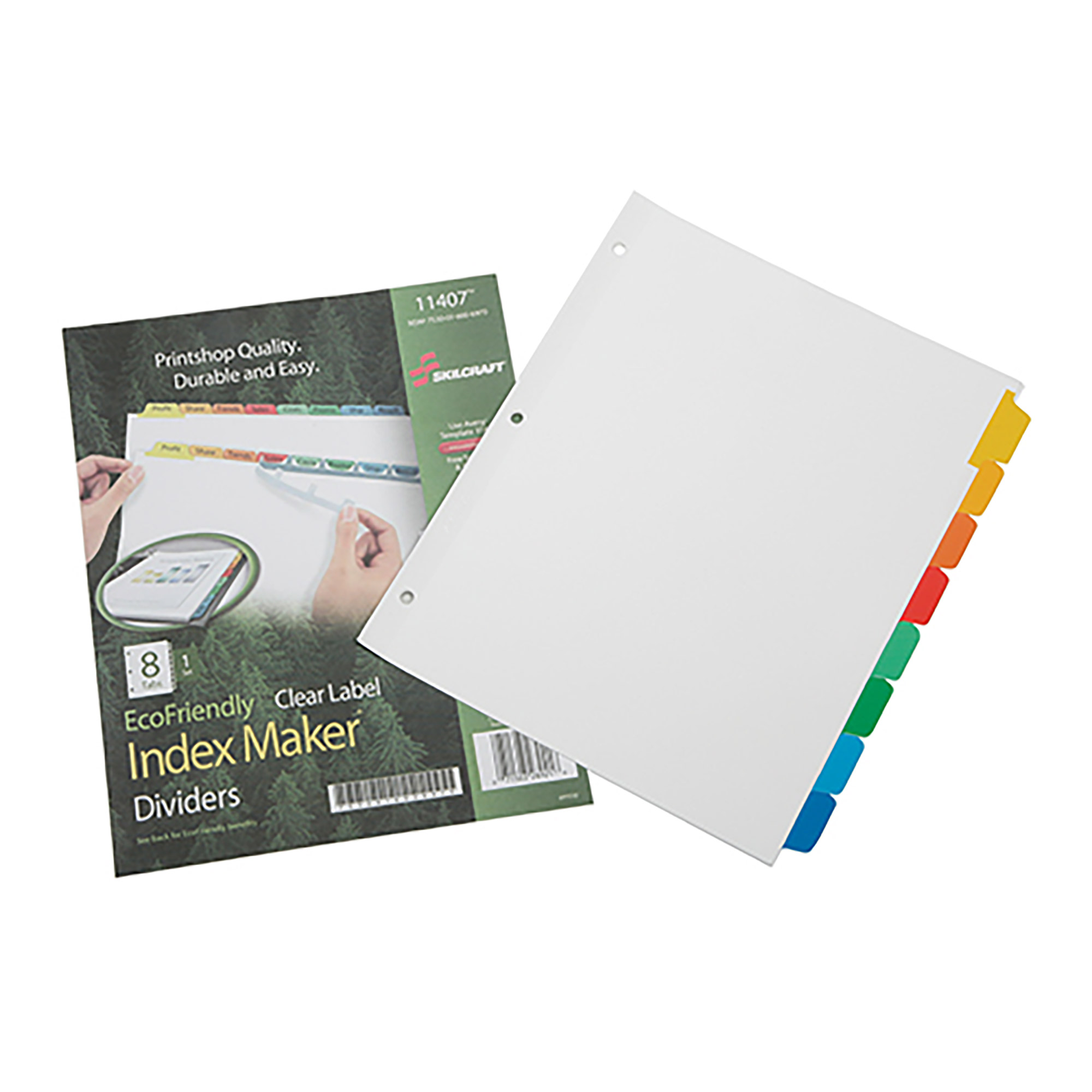 Index Maker® Dividers - 8 Tab - Multi-Color