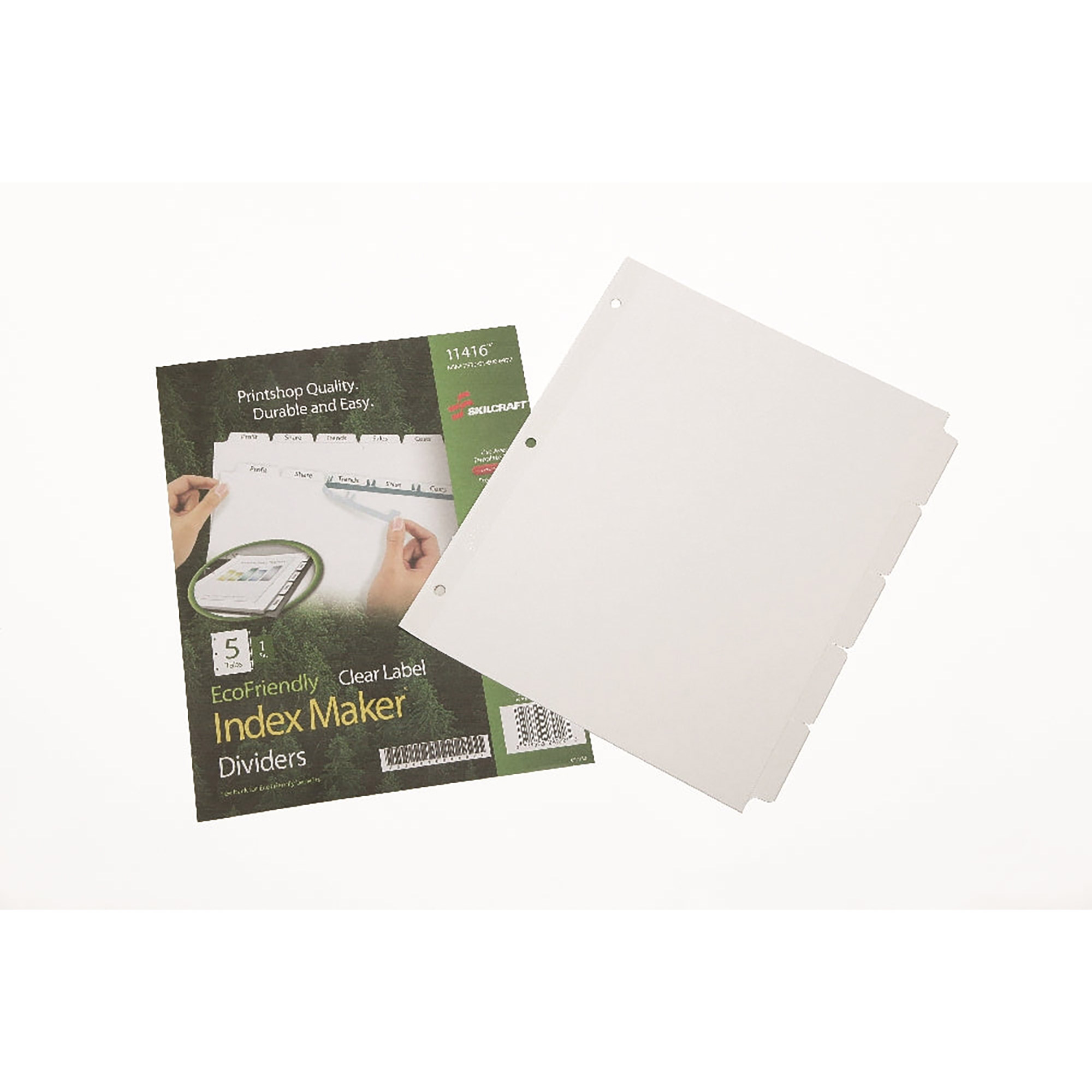 Index Maker® Dividers - 5 Tab - White