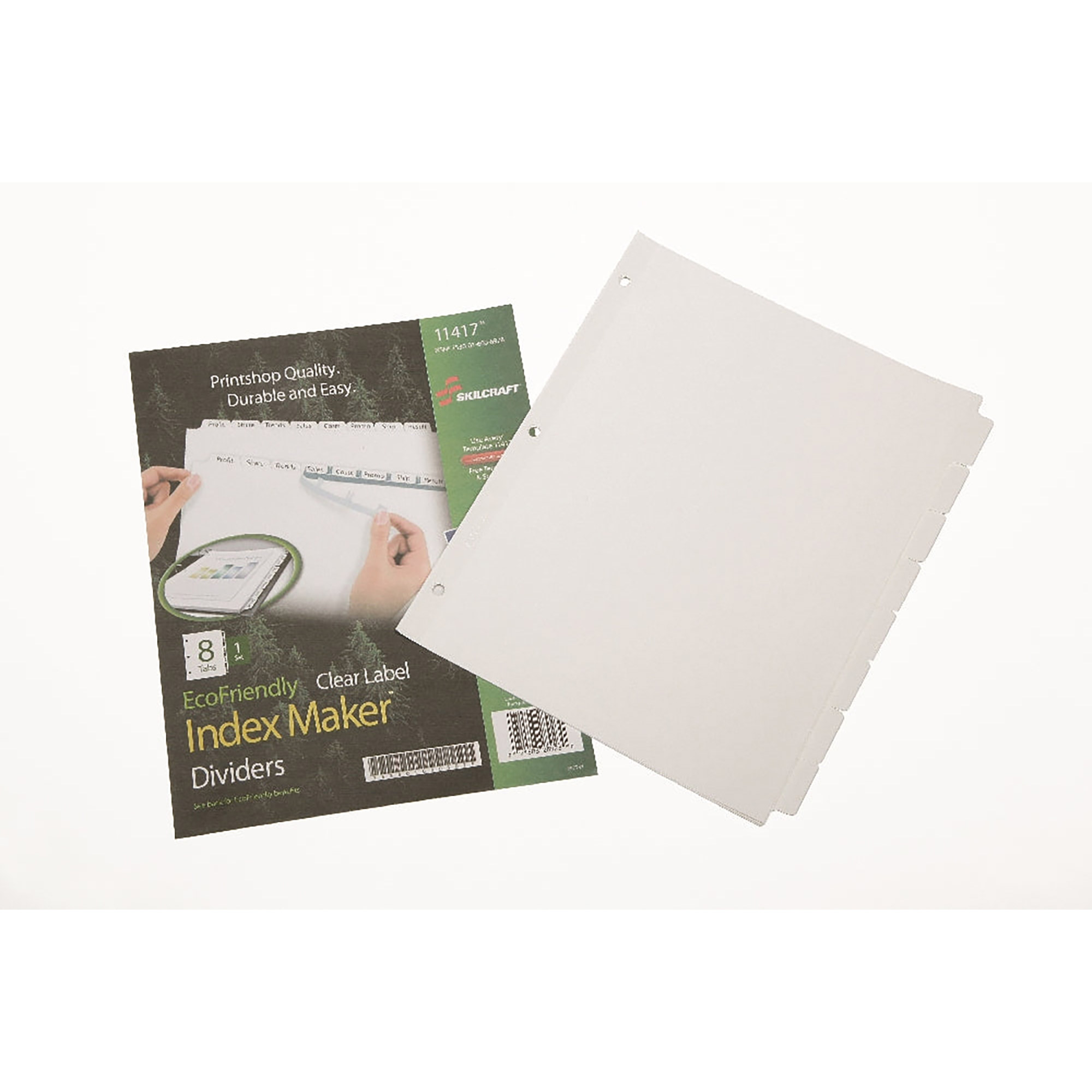 Index Maker® Dividers - 8 Tab - White