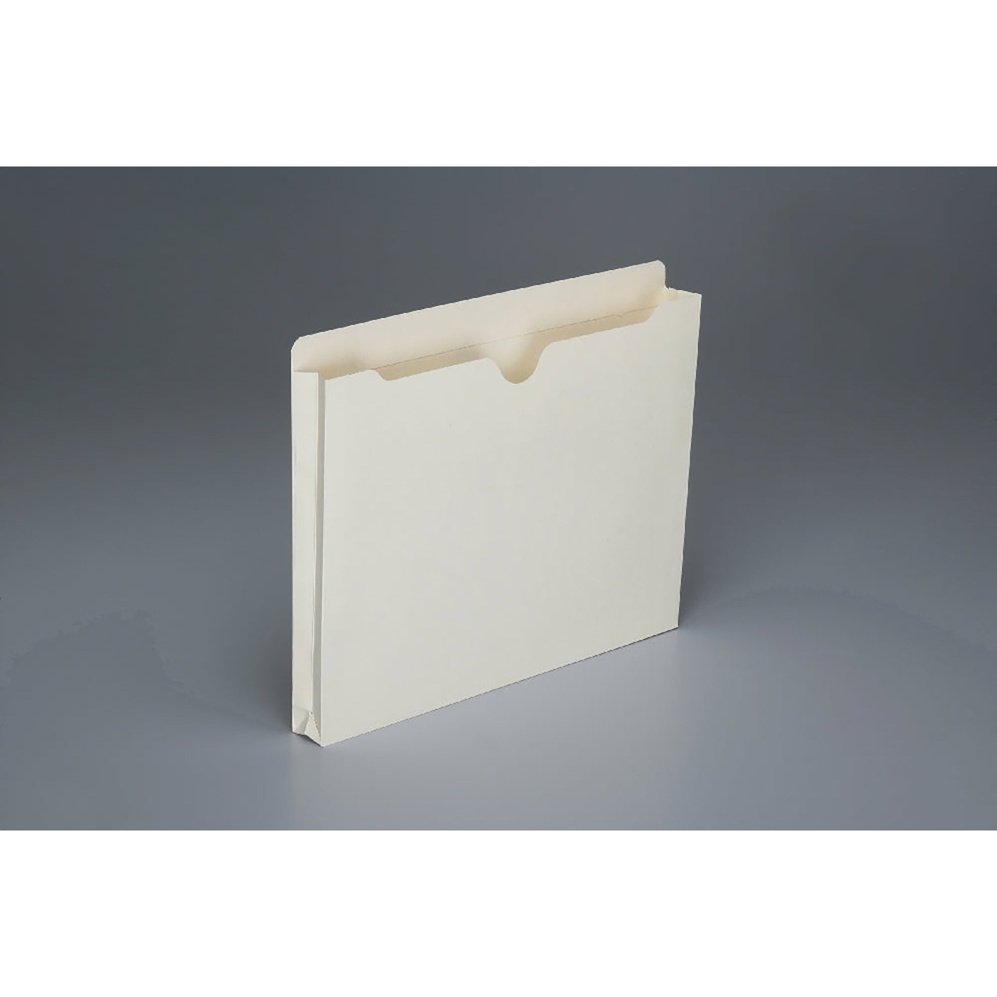 File Jackets, Letter, Manila, Straight Tab Cut, 1" Expansion - 50/BX