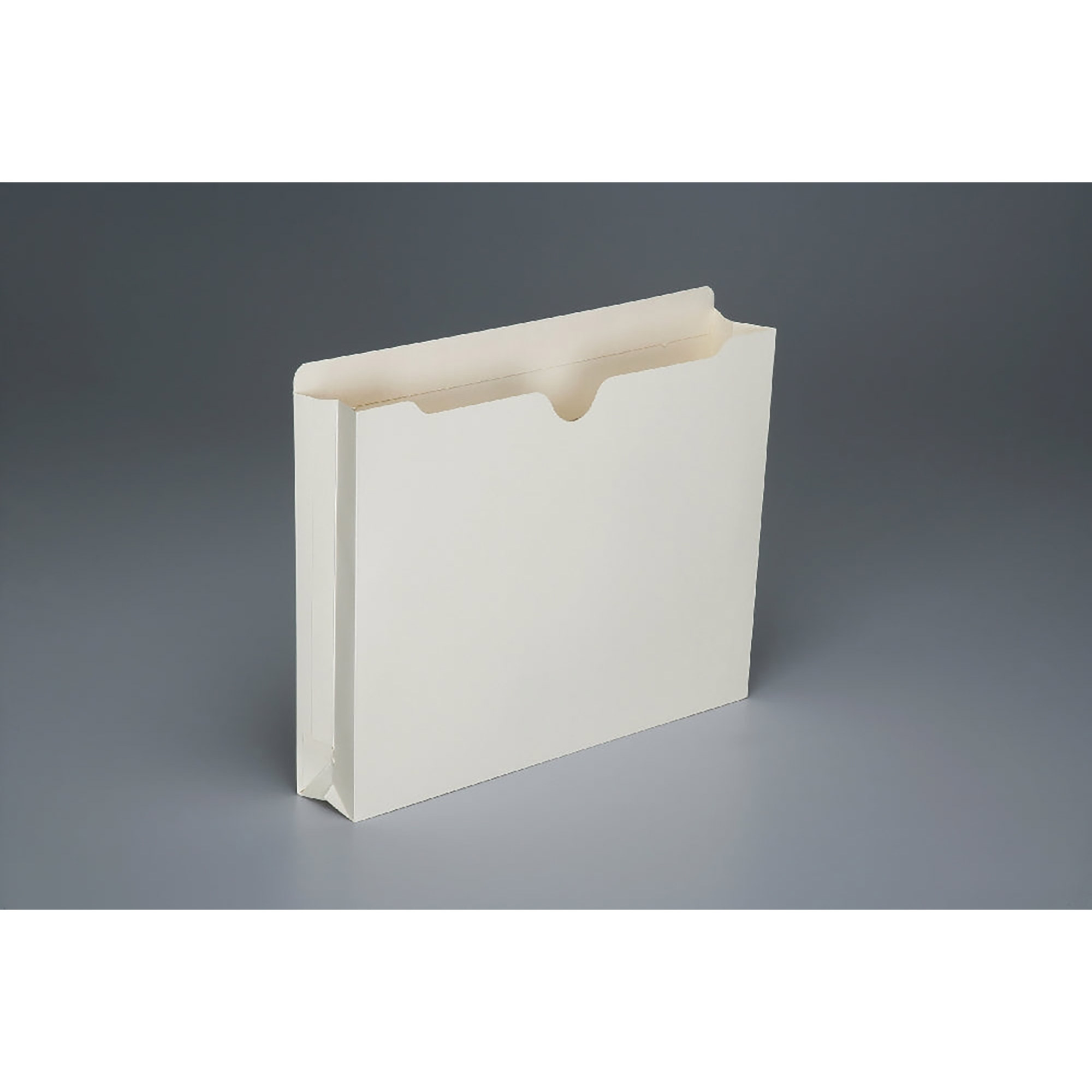 File Jackets, Letter, Manila, Straight Tab Cut, 2" Expansion - 50/BX