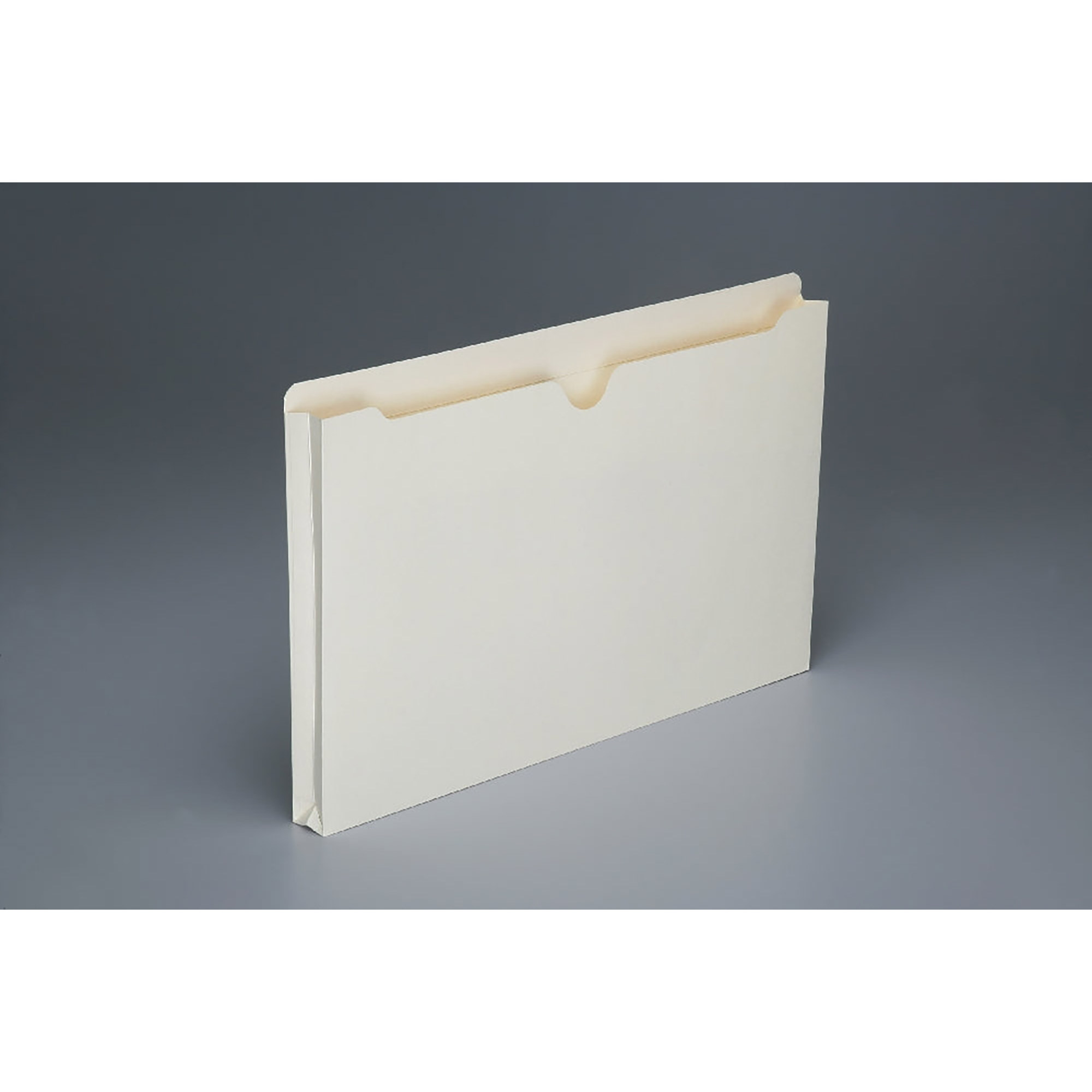 File Jackets, Legal, Manila, Straight Tab Cut, 1" Expansion - 50/BX