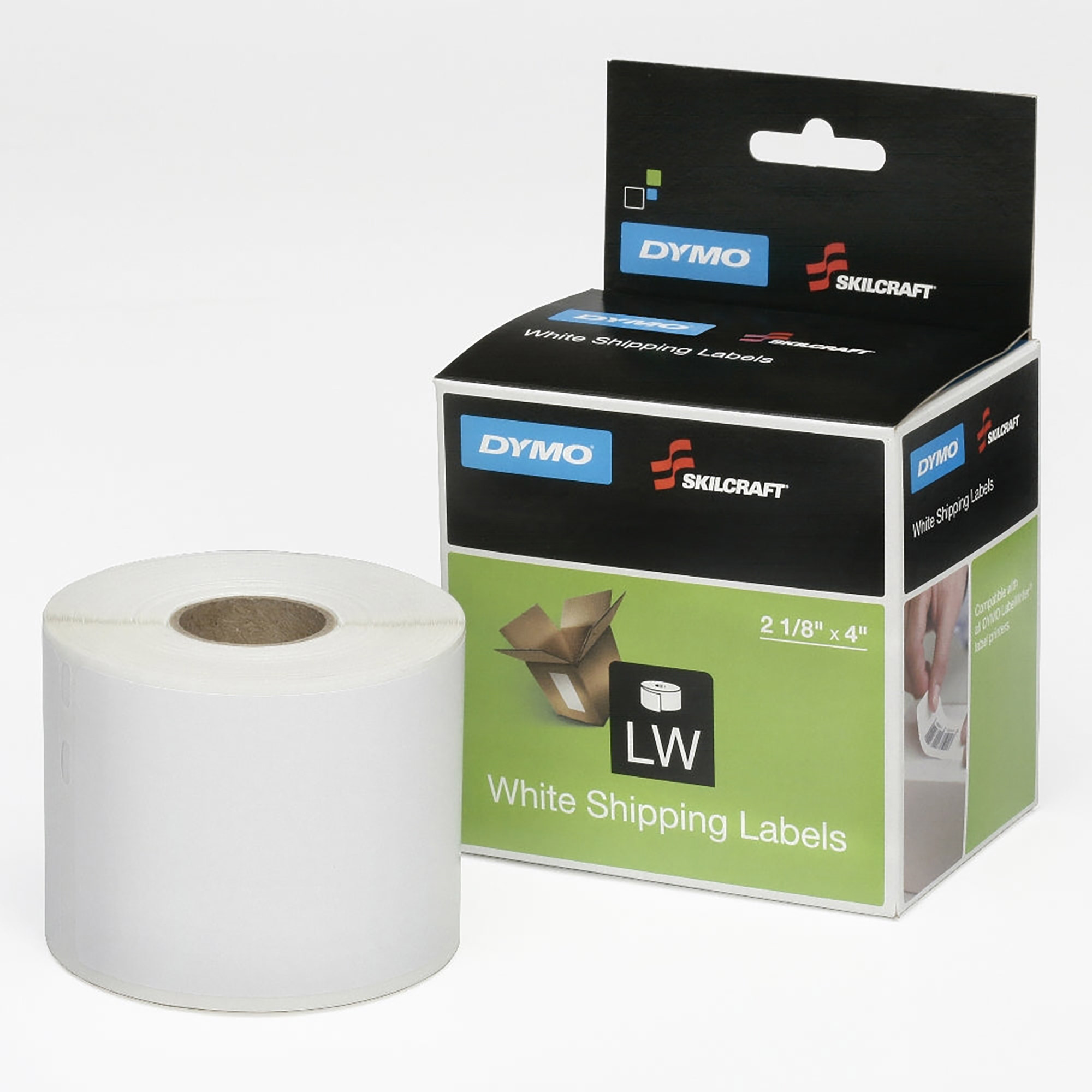Labels, Shipping, Black On White, 2-1/8" x 4" - 450/PK