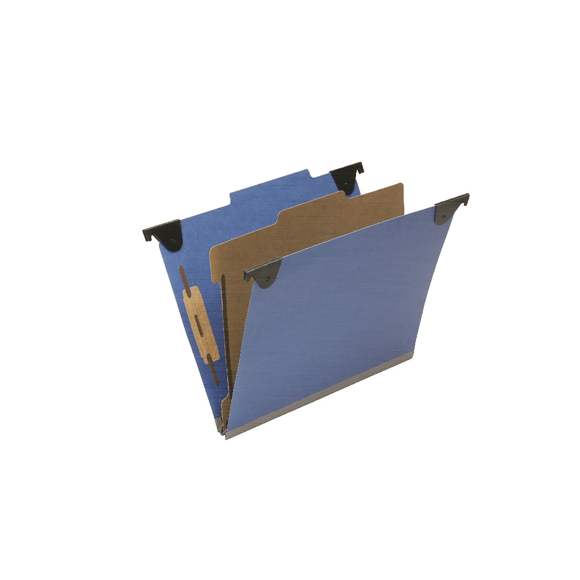 Folder, File, Hanging, Letter Size, 1 Divider, 4 Sections, 2/5Th Roc Top Tab, Royal Blue - 10/BX