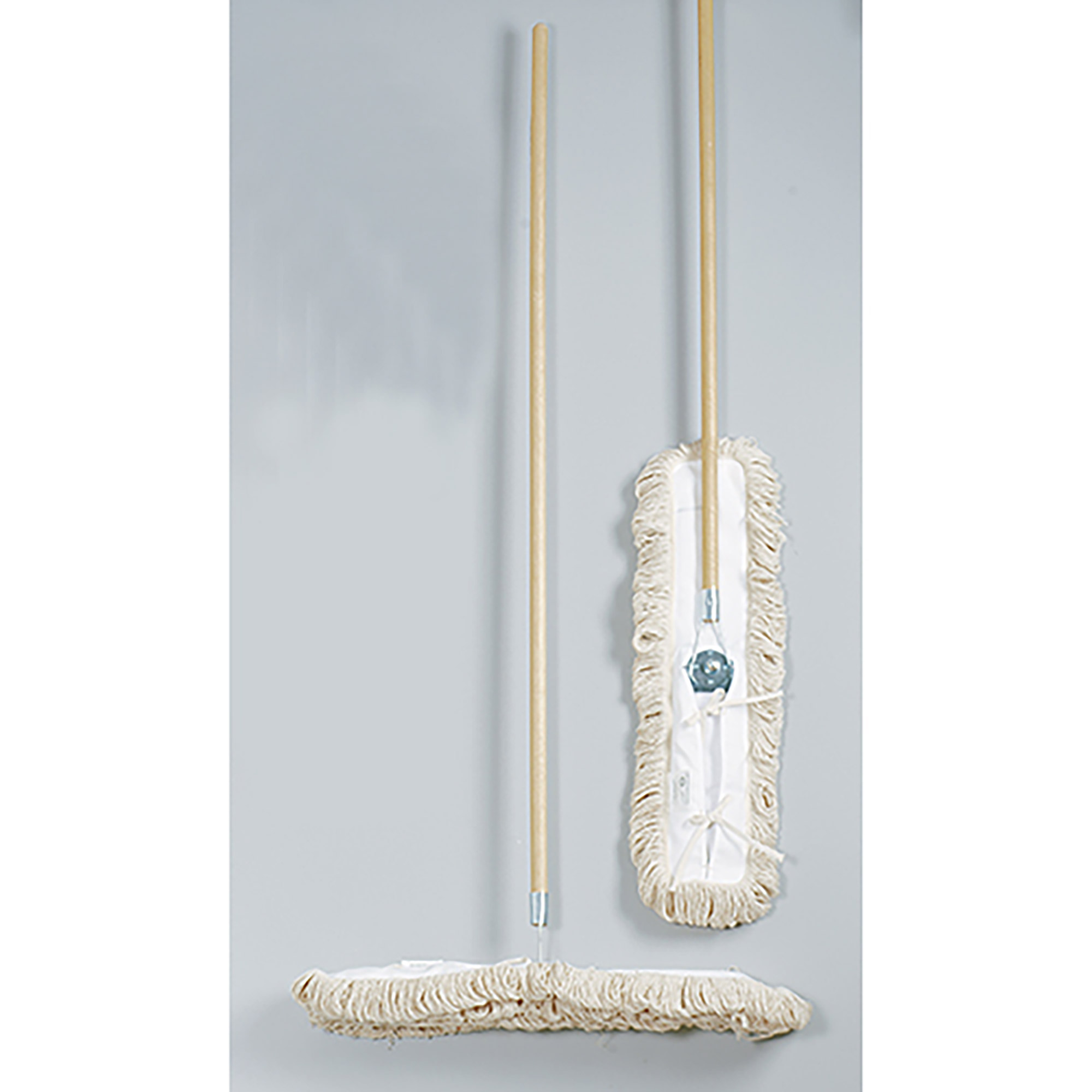 Mop, Dust, Complete System, Cotton, Natural, 3" x 22" - Each