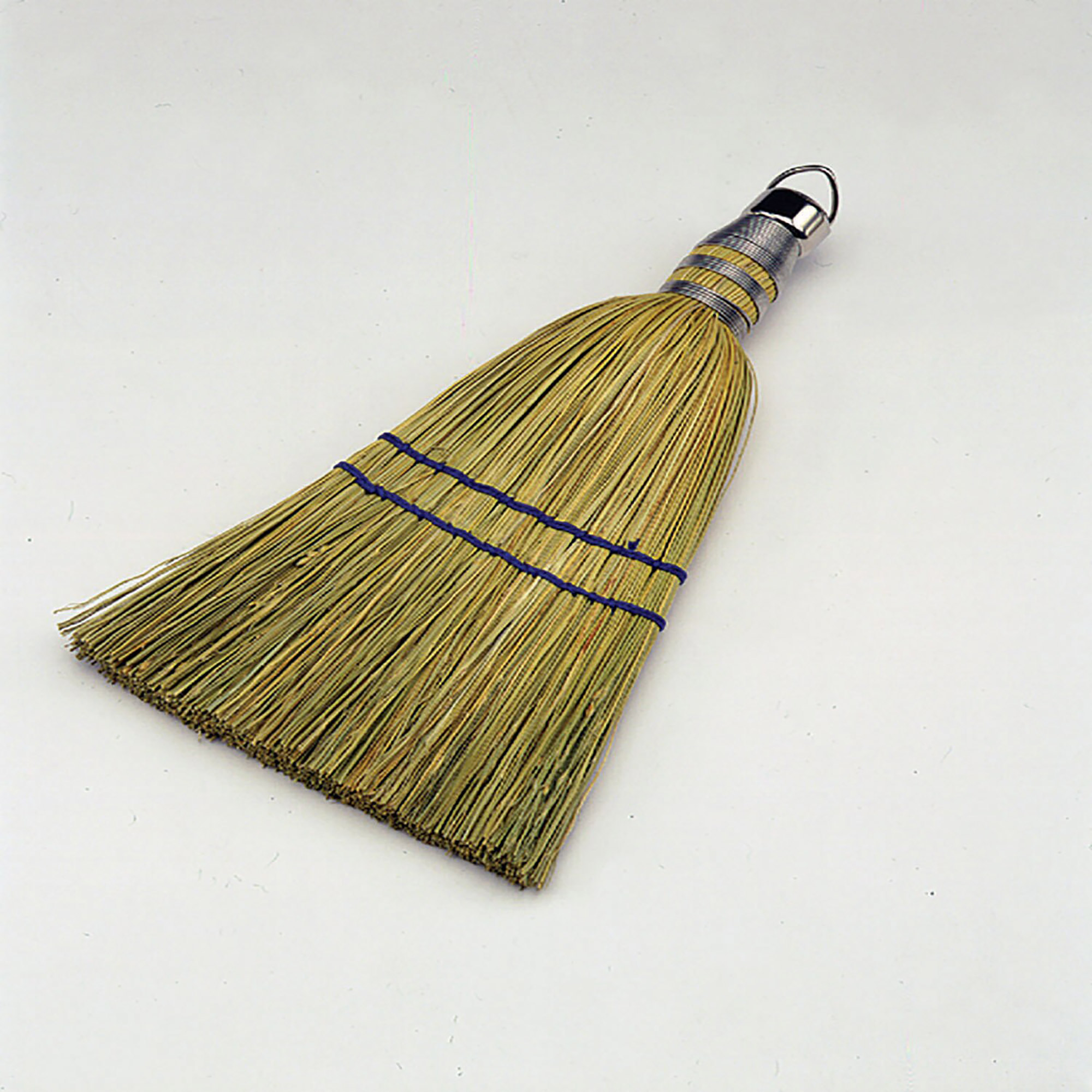 Whisk Broom, Natural Bristles, 10" - Each