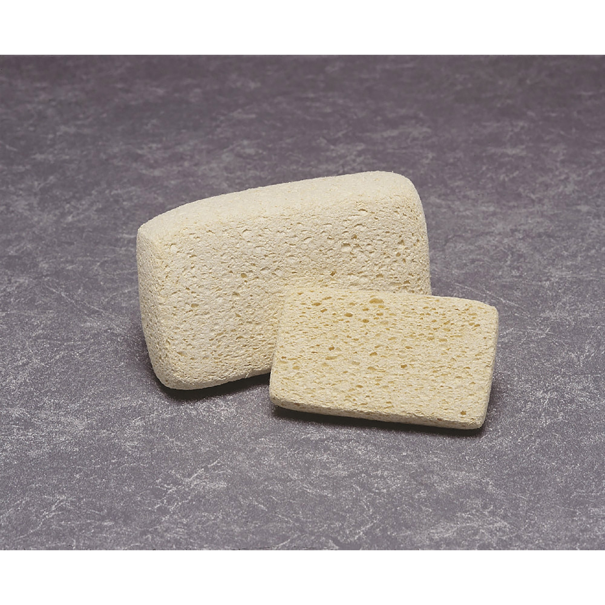 Sponge, Cellulose, Fine-Textured, Uncompressed, Natural, 4-1/4" x 6-1/2" x 2-1/8" - 12/BX