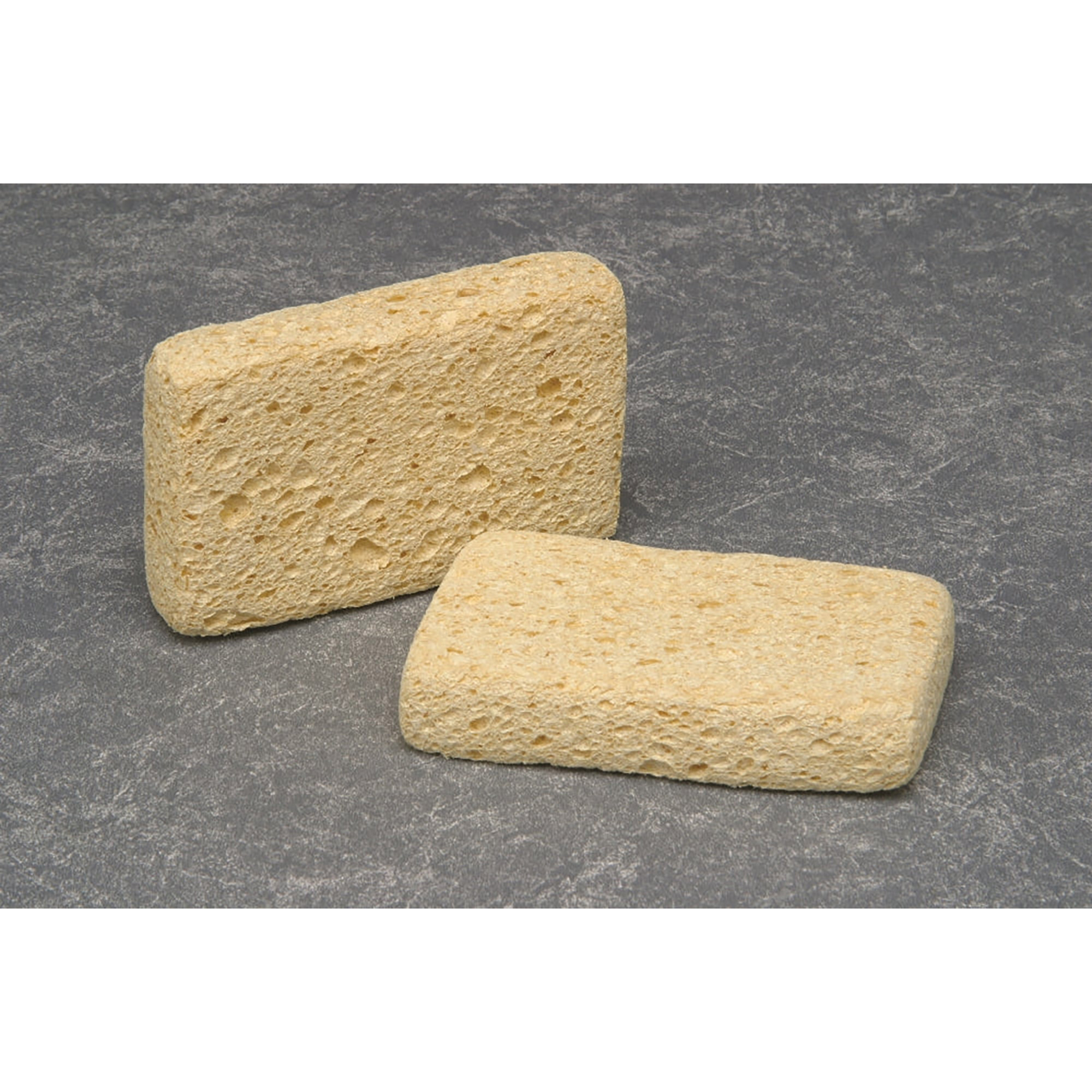 Sponge, Cellulose, Coarse-Textured, Uncompressed, Natural, 2-3/4" x 4-3/8" x 1-3/8" - 60/BX