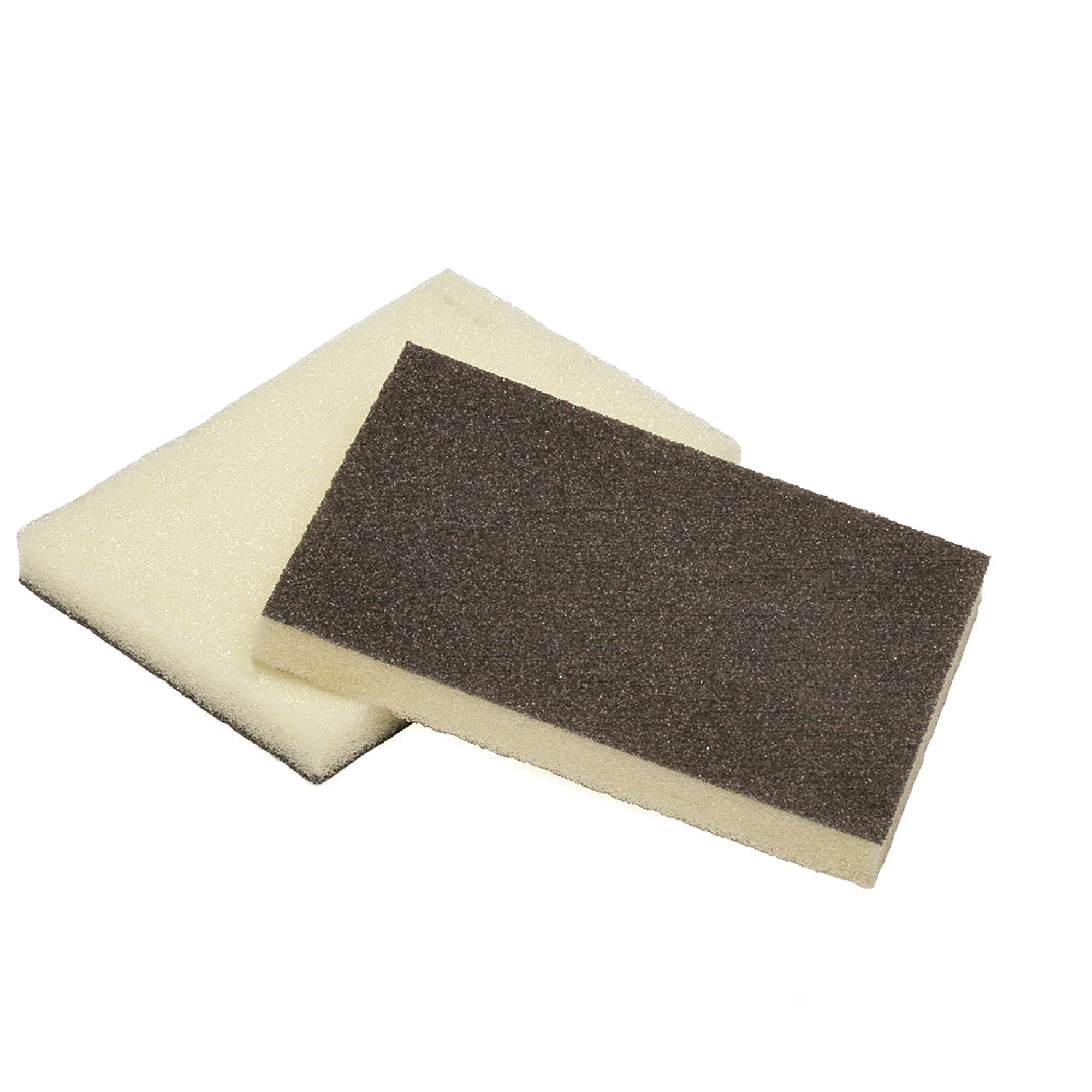 Pad, Scouring, Synthetic, Heavy Duty, Yellow And Green, 4-1/2" x 3" x 1/2" - 12/PK