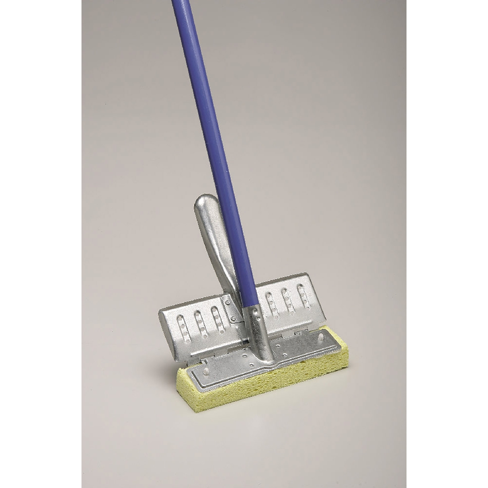Mop, Cellulose Sponge, Blue Handle, Yellow Sponge, 46" x 1/8" Handle, 8-1/4" x 2" x 1-1/4" Sponge
