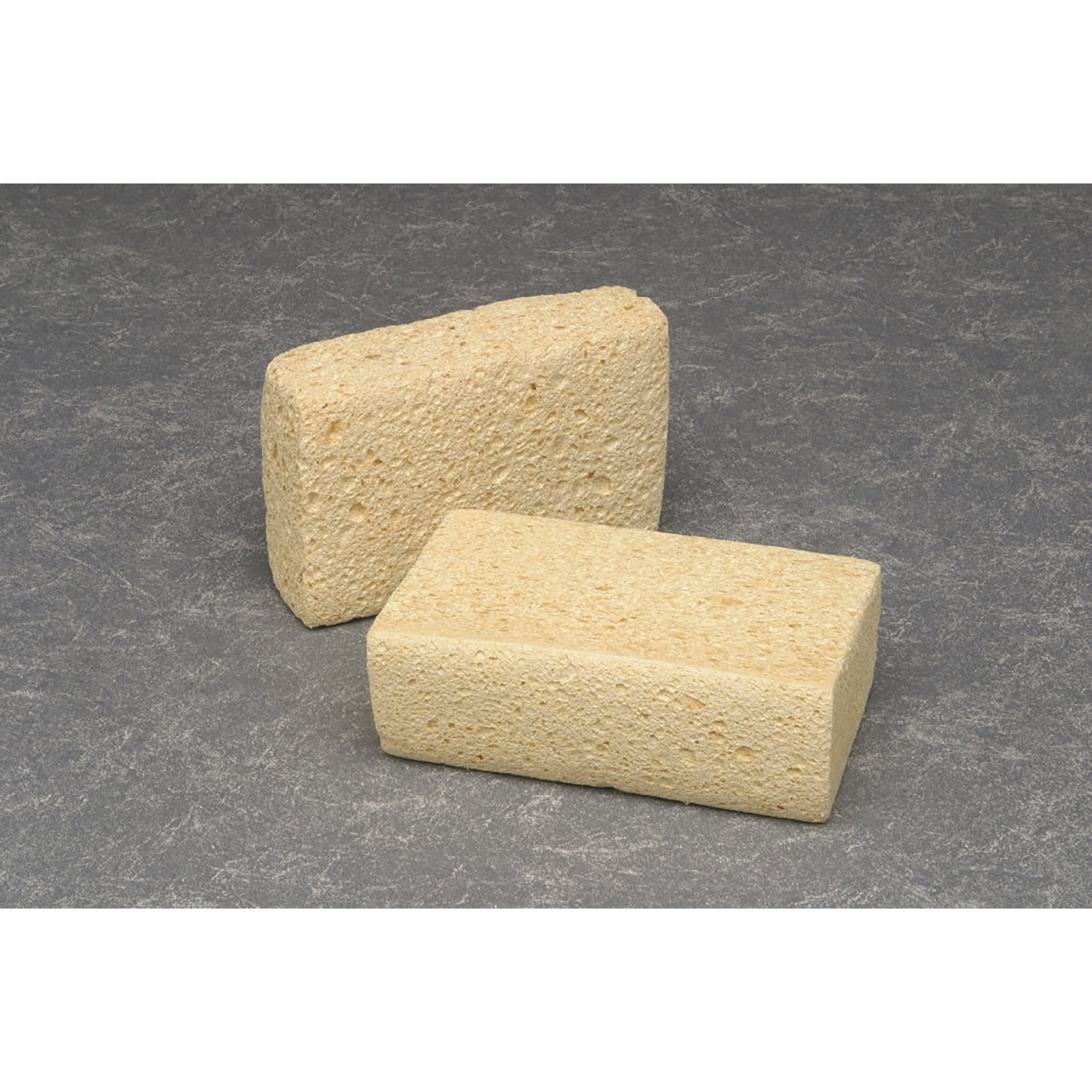 Sponge, Cellulose, Coarse-Textured, Uncompressed, Natural, 4-1/4" x 6-1/4" x 2-1/8" - Each