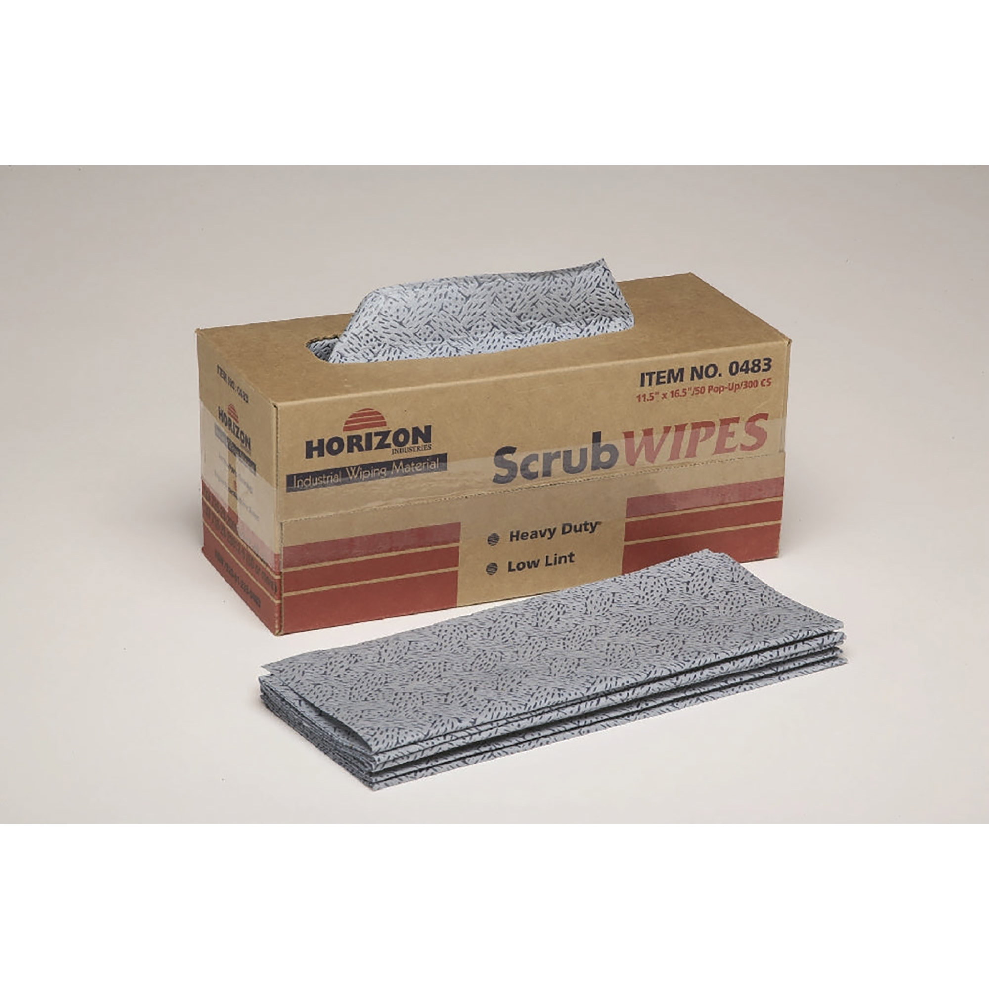 Towel, Machinery Wiping, Heavy Duty, Blue, 11-1/2" x 16-1/2", 300 count - Each