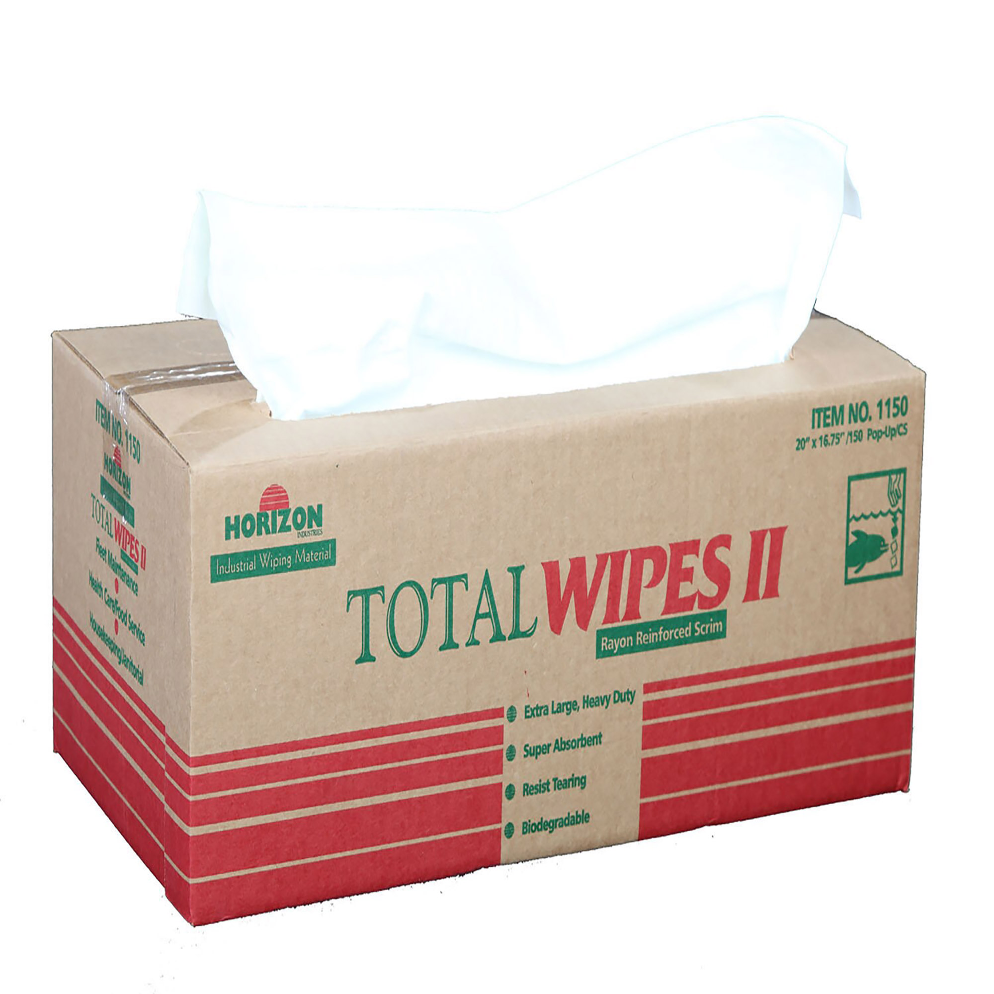 Towel, Machinery Wiping, Heavy Duty, White 20" x 16-1/2" - 150/BX