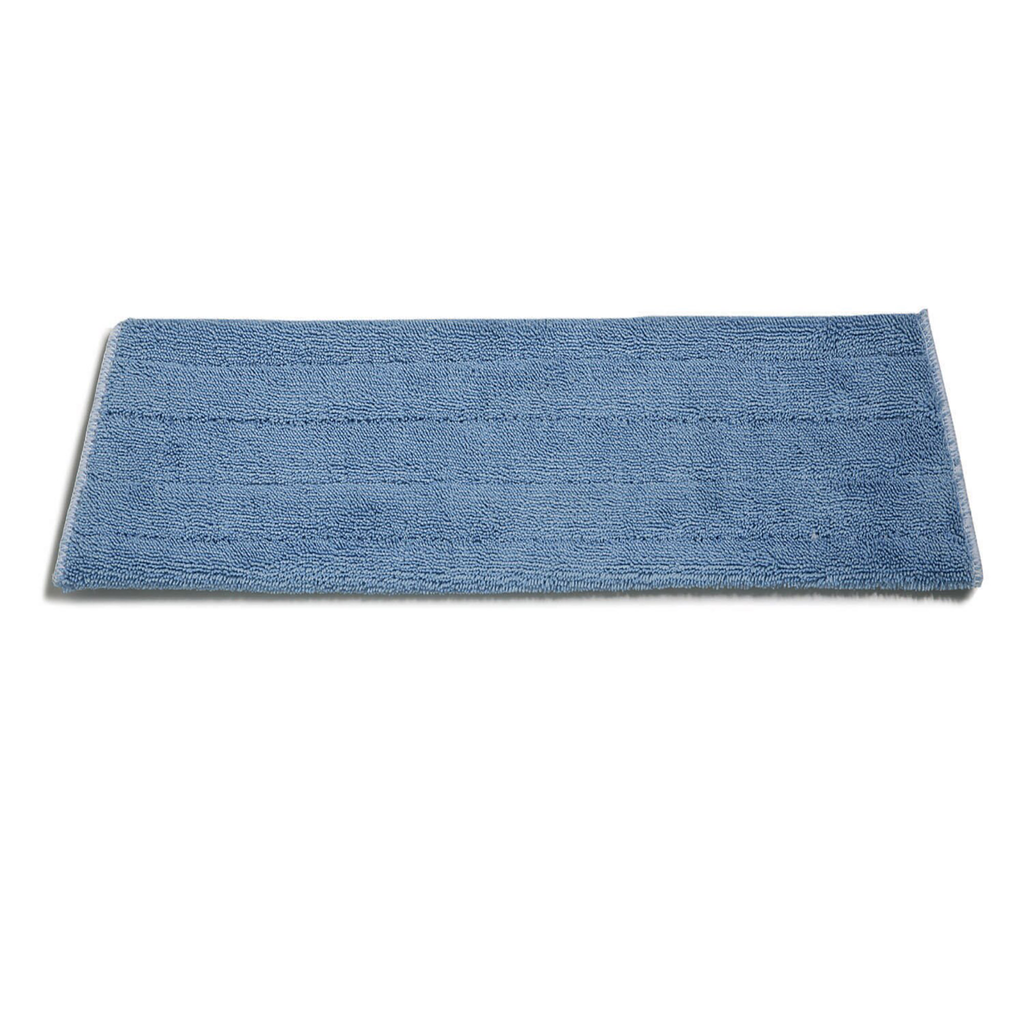 Mop, Wet, Flat, Microfiber, Blue, 24" - Each