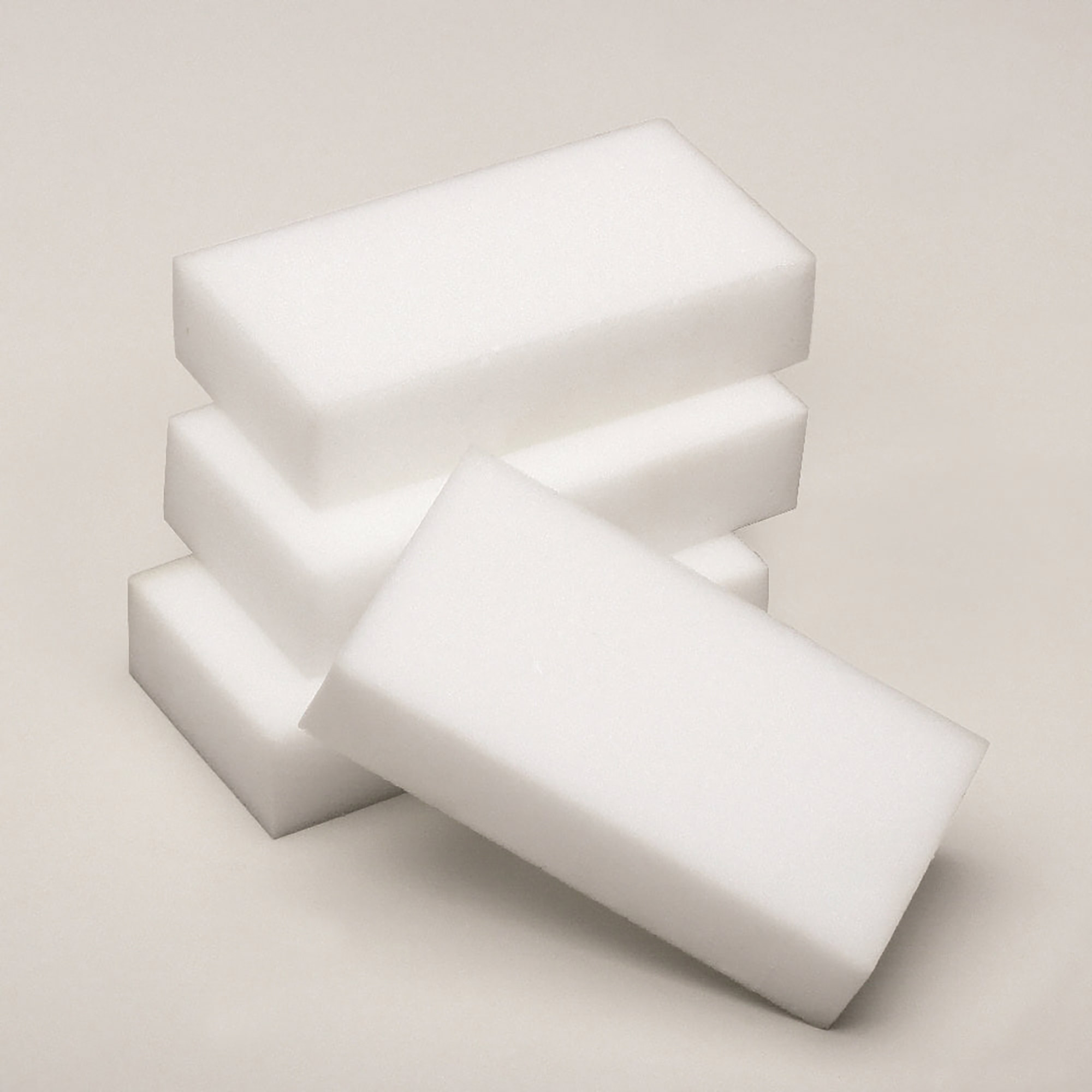 Cleaning Pad, All-Purpose, White, 4.6" x 2.3" x 1", 4 Pack - 4/PK