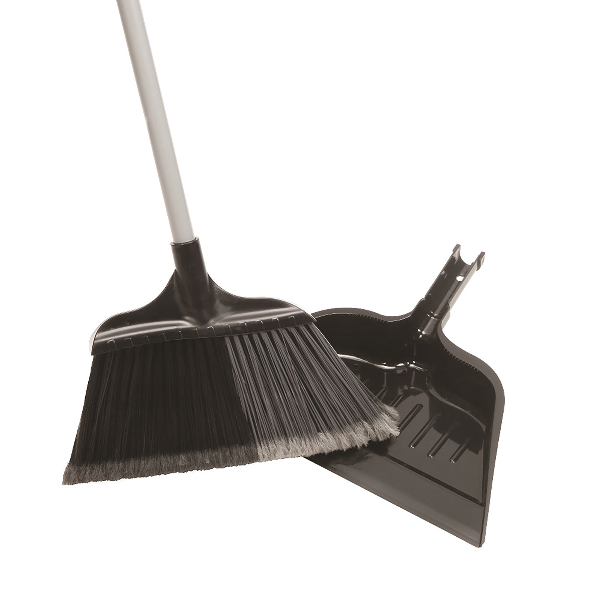 Broom, Angled, with Dustpan, Extra Wide - Each