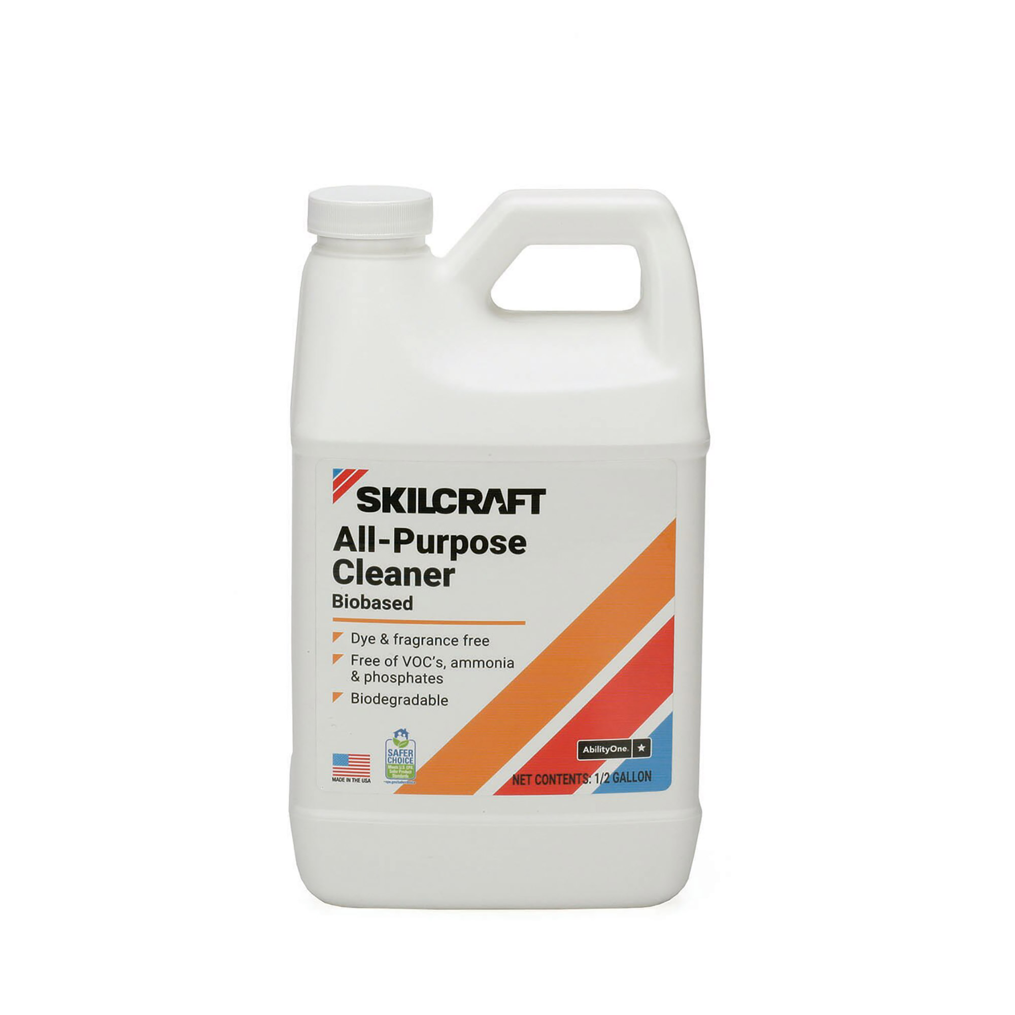 Detergent, General Purpose, Cleaner/Degreaser, Biodegradable, Refill, 1/2 Gallon Bottles - 6/CS