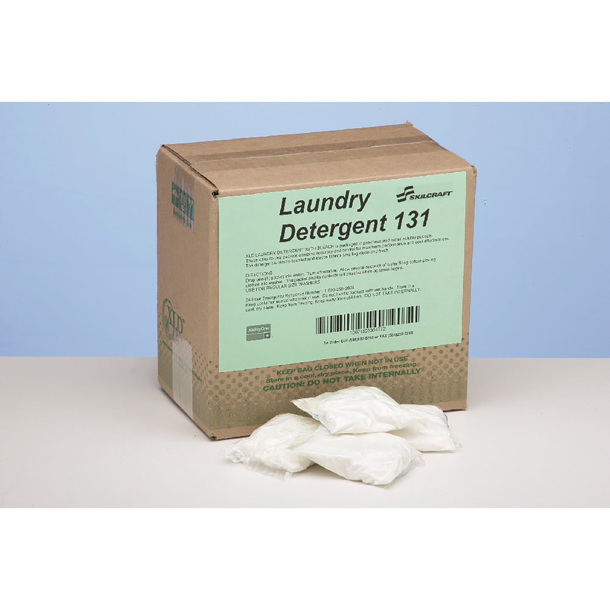 Detergent, Laundry, With Bleach, Biodegradable - 50/BX