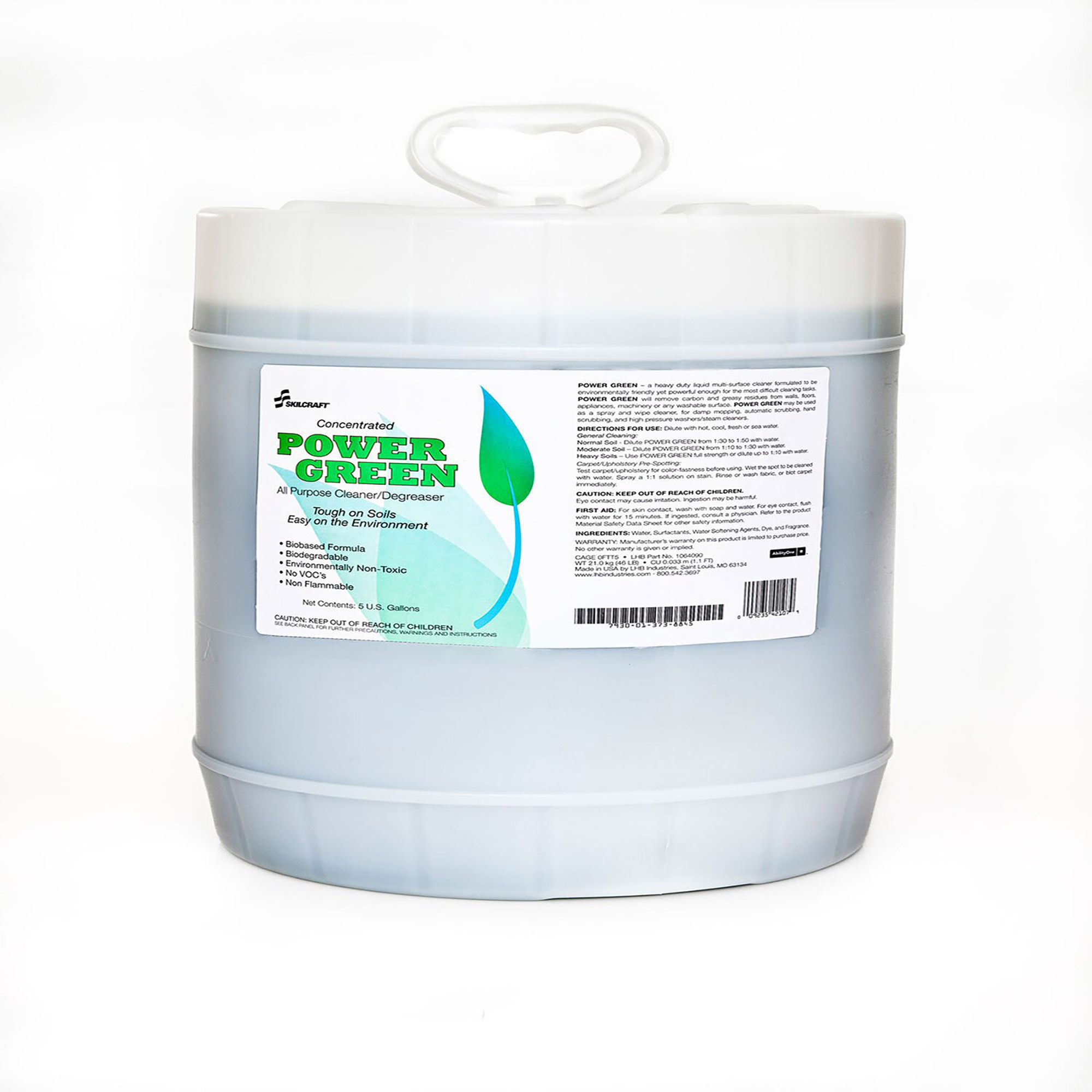 Cleaner, Degreaser, Biobased, 5 Gal - Each