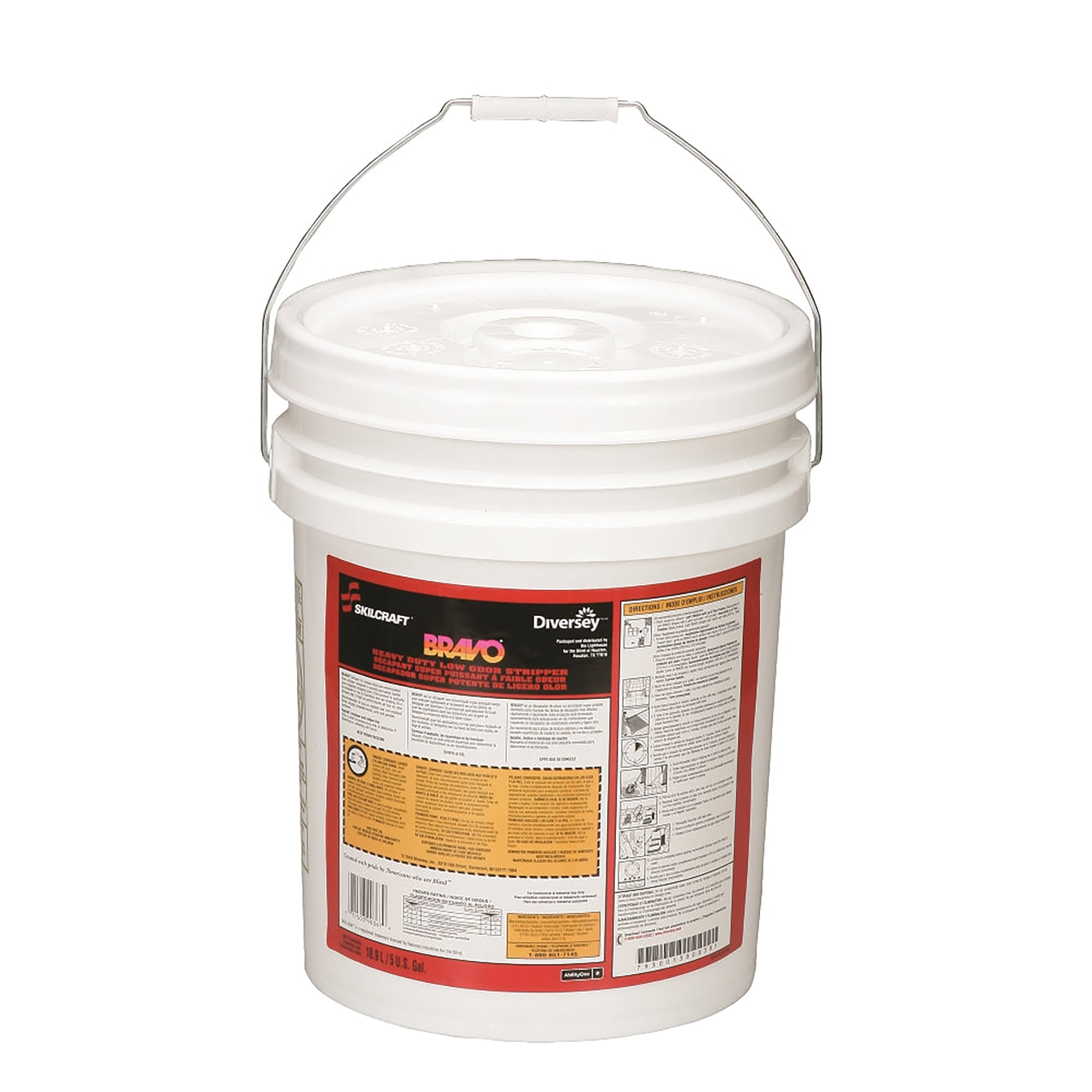 Remover, Floor Wax Stripper, Non-buffing, Concentrate, Heavy Duty, Low Odor, 5 gal - Each