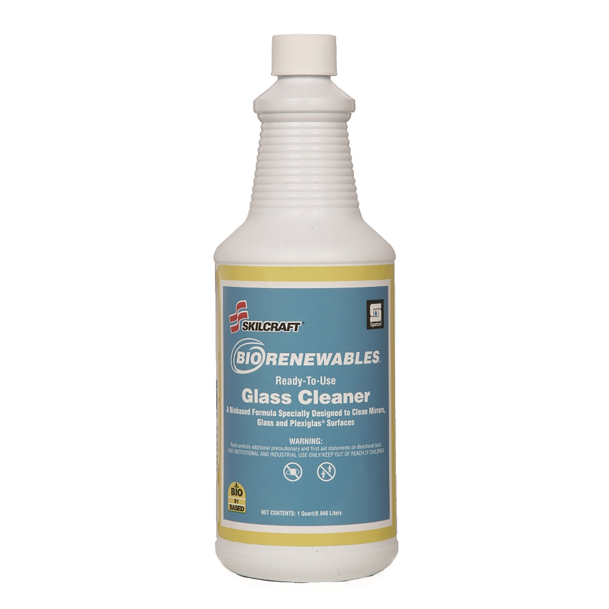 Cleaner, Glass, Ready To Use, BioRenewable, with Trigger Sprayer, 32 oz. - Each