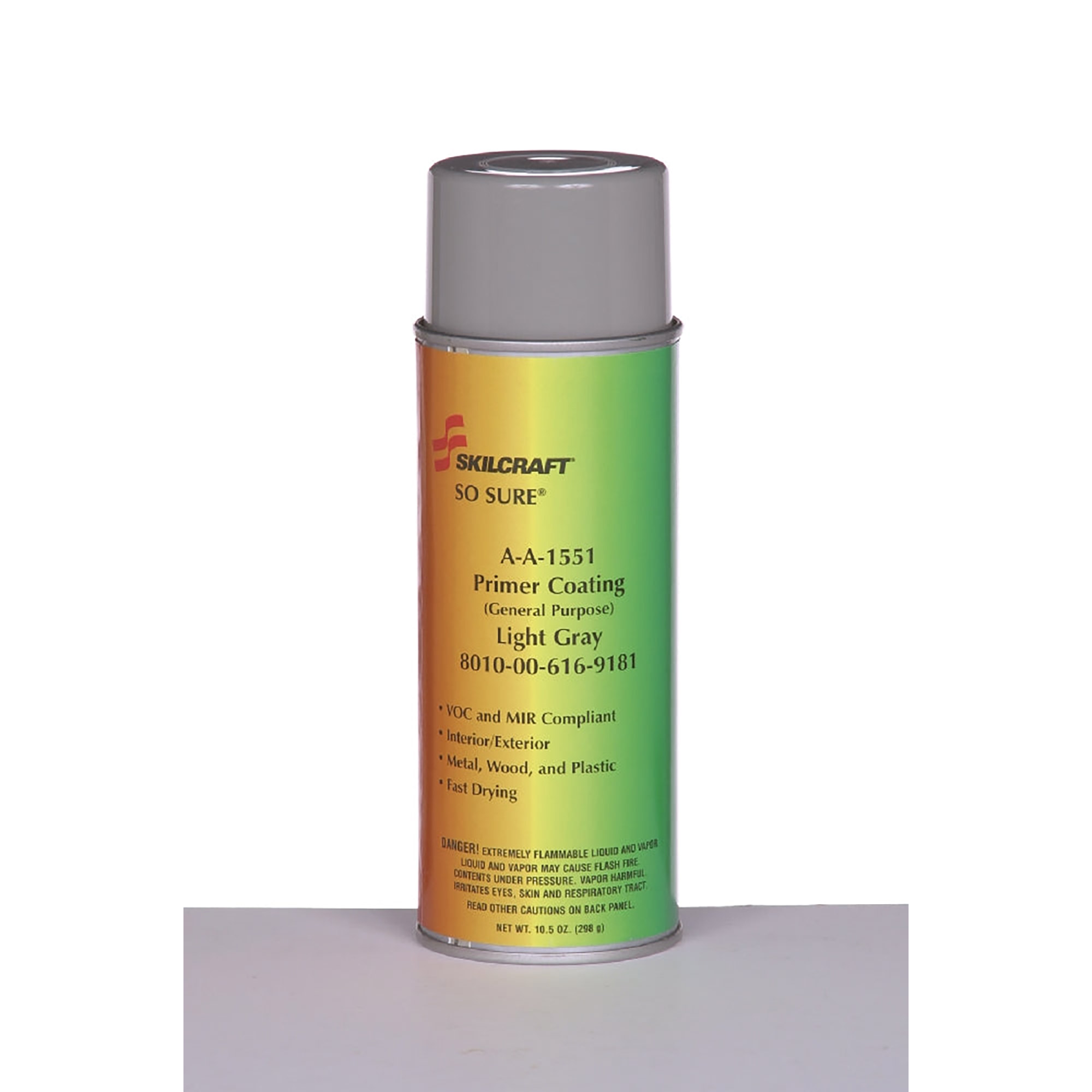 Aerosol Paint, Primer Coating, Multi-Surface, Gray - Each