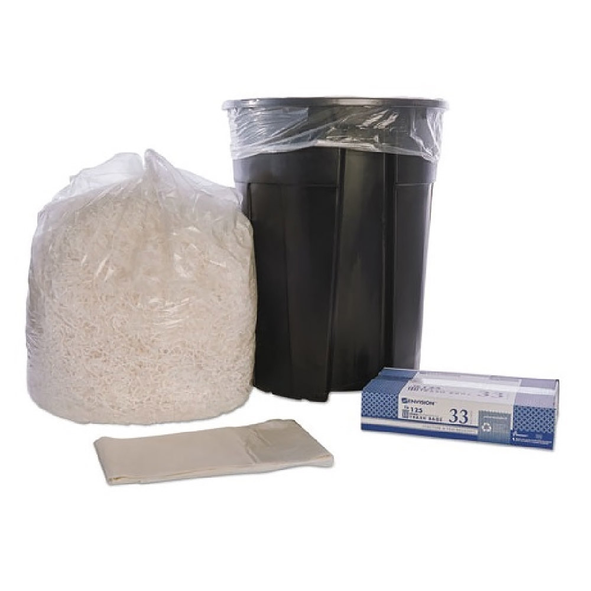 Bag, Can Liner, Medium Duty 33 x 39", Clear - 125/BX