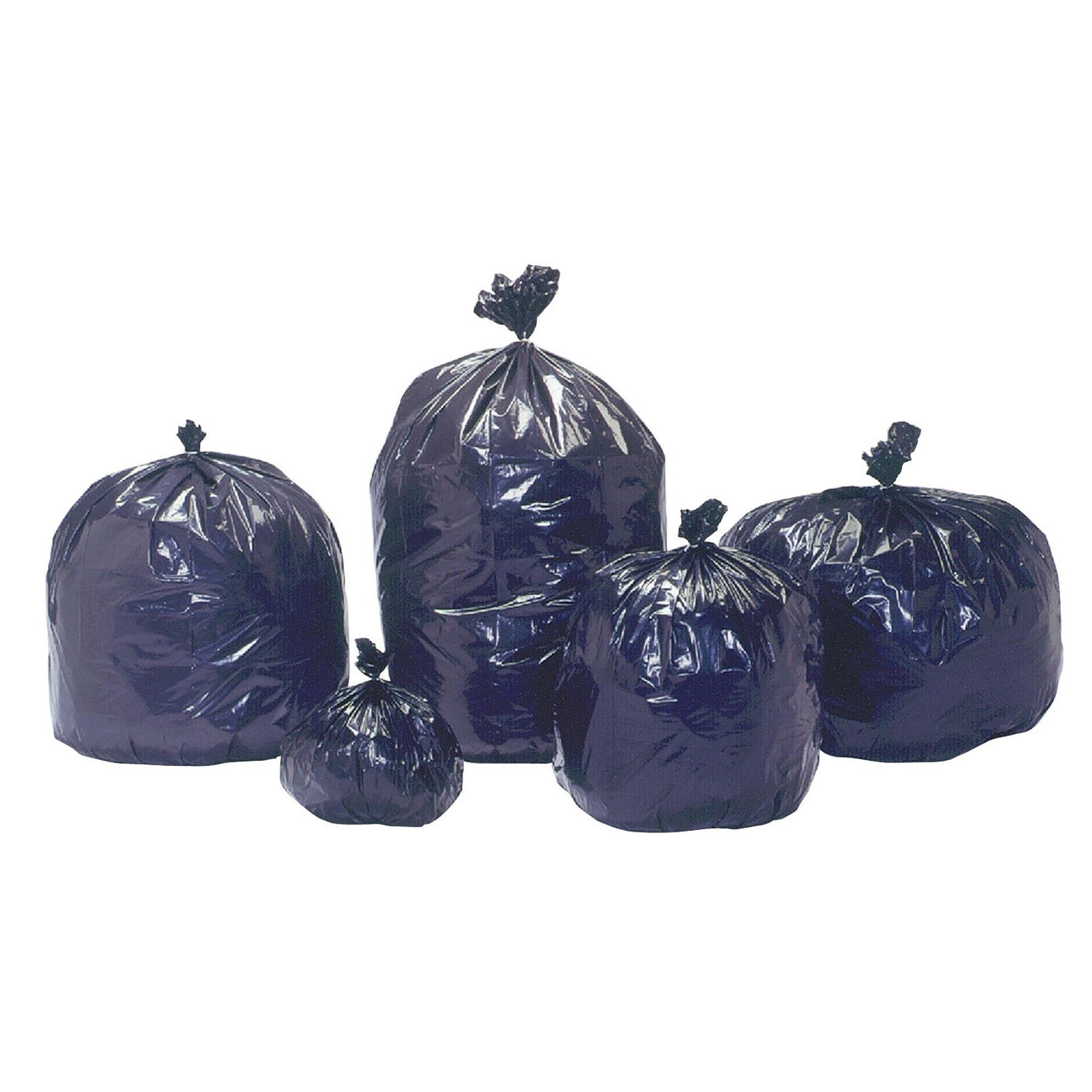 Bag, Trash, Recycled Content, 30" x 39", 20-30 Gal., Extra Heavy Duty, Black/Brown - 100/CS