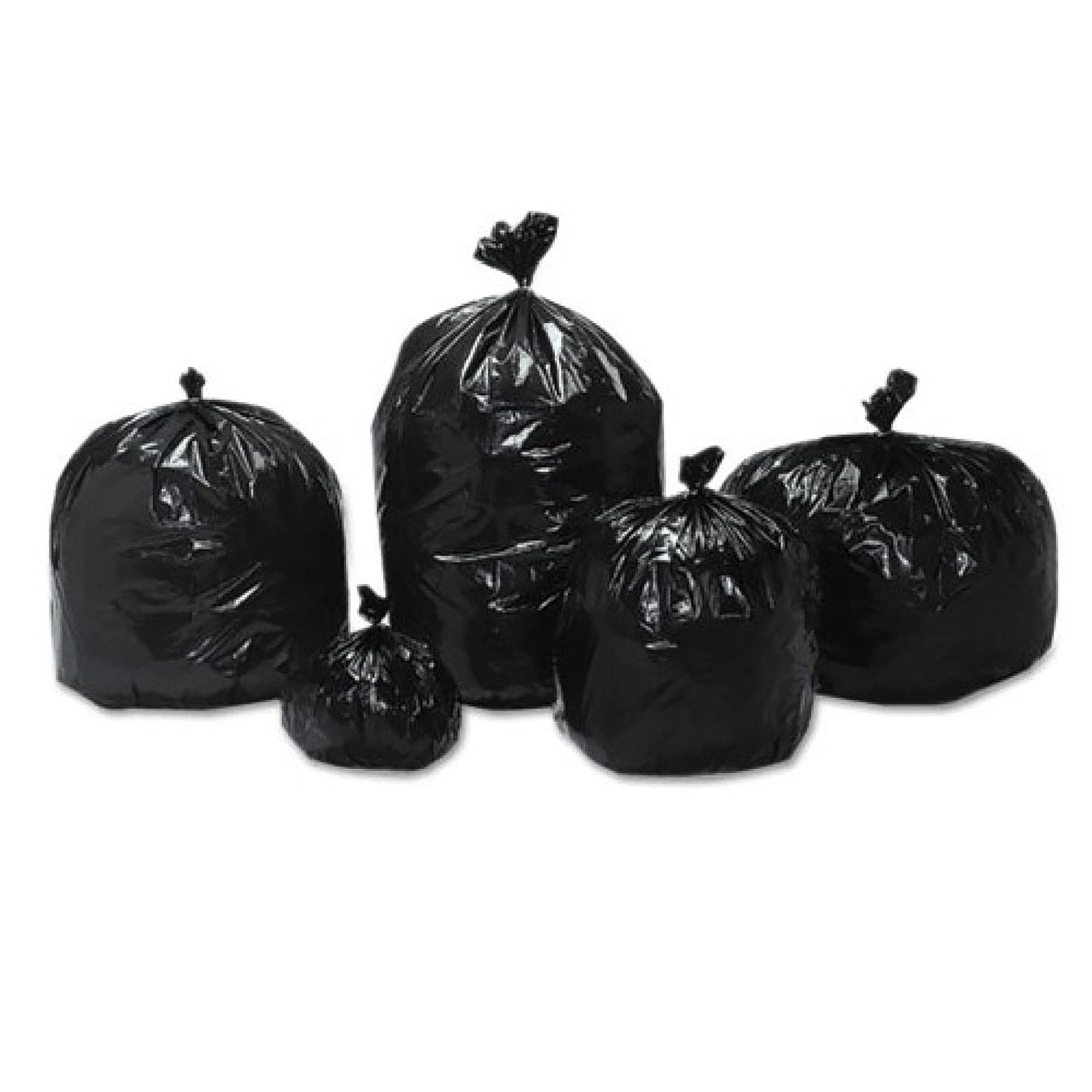 Bag, Trash, Recycled Content, 43" x 49", 56 Gal., Extra Extra Heavy Duty, Black/Brown - Each