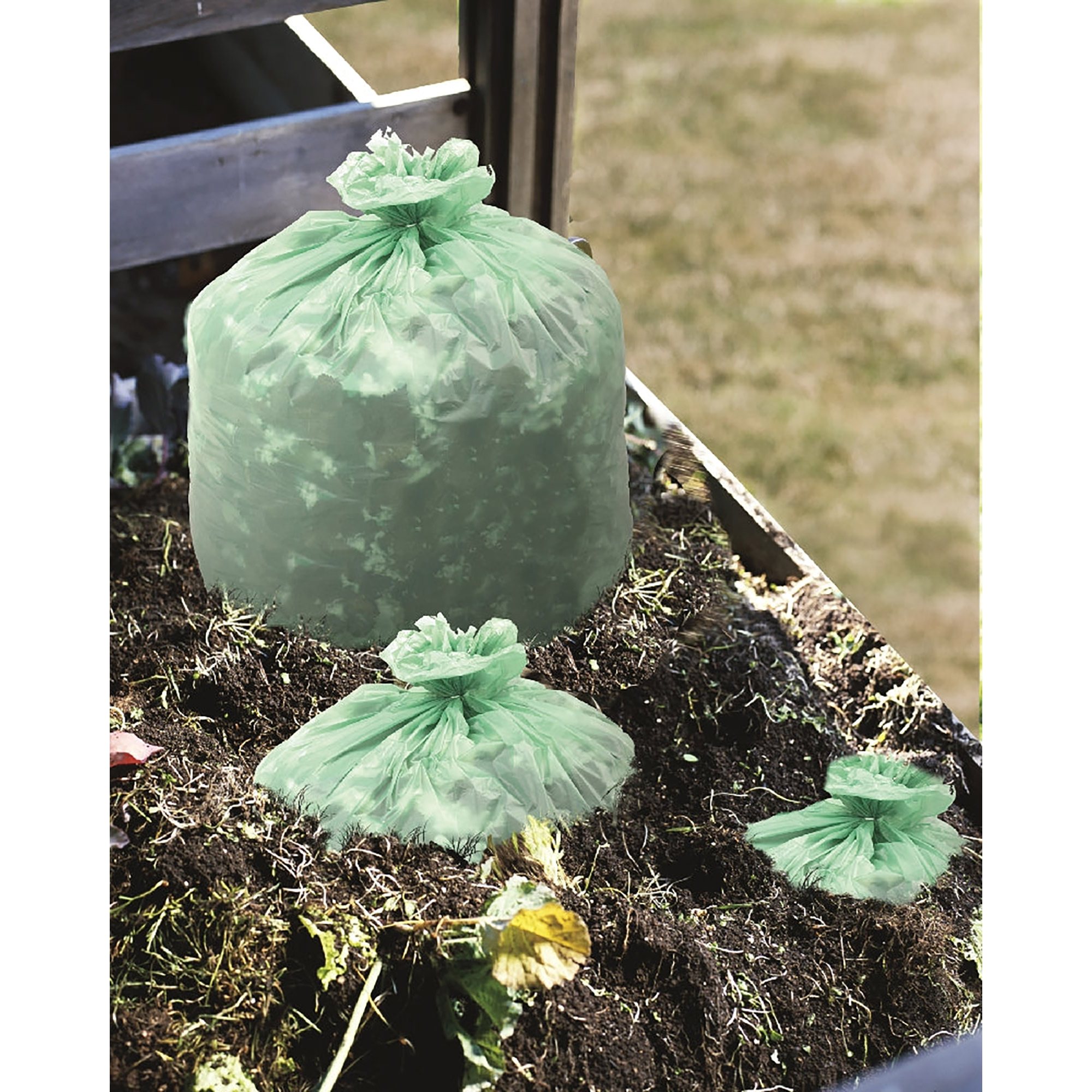 Bags, Compostable, Astm 6400, Heavy Duty, Green, 30 Gallon - 48/BX