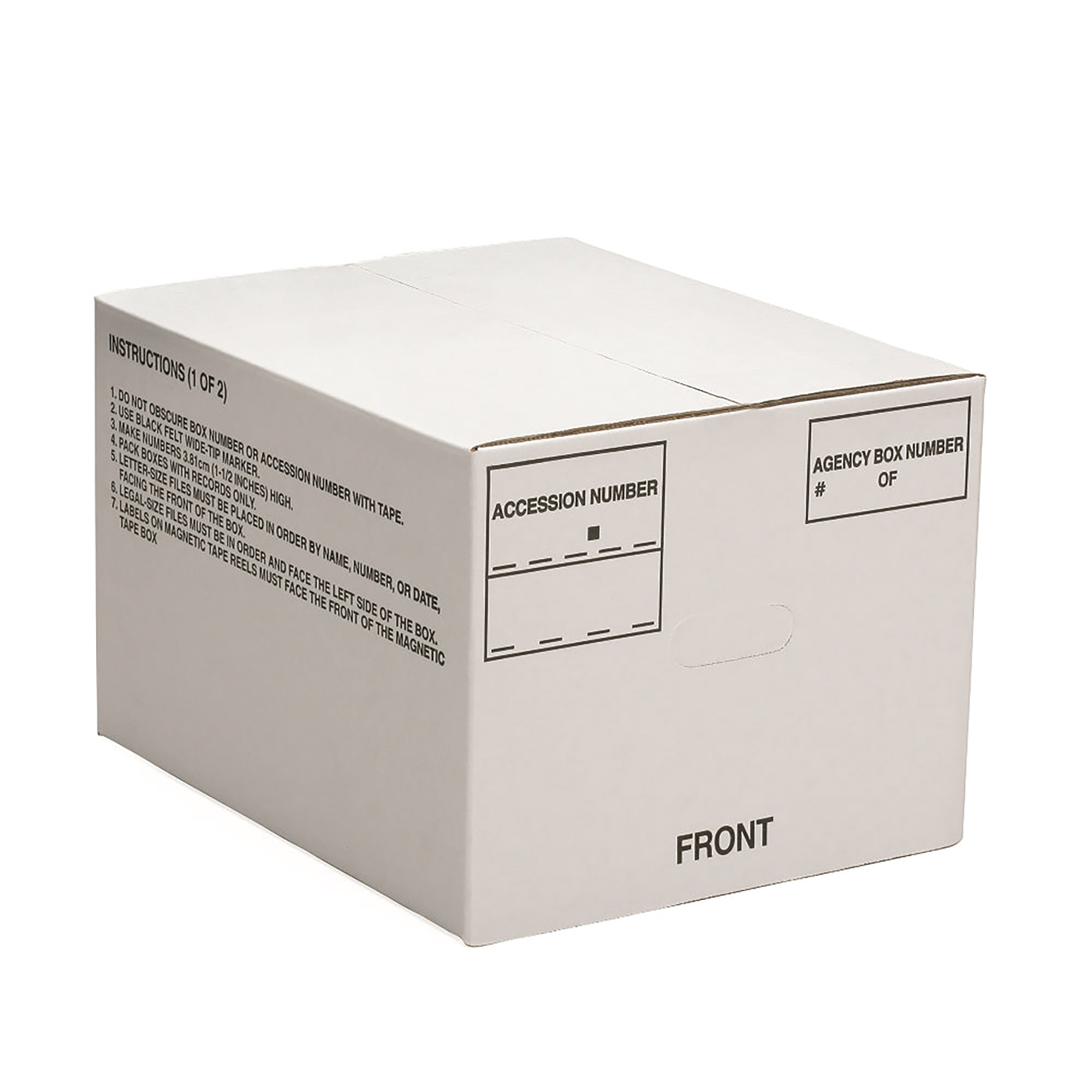 Storage Box, 14 3/4" x 12" x 9 1/2", White - 25/PK