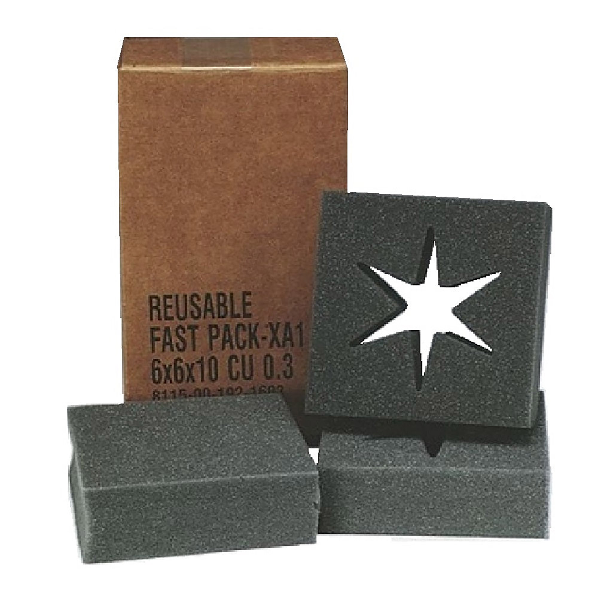 Shipping Box, Star Pack, Vertical, Brown, XA-3, 10" x 10" x 12" - Each