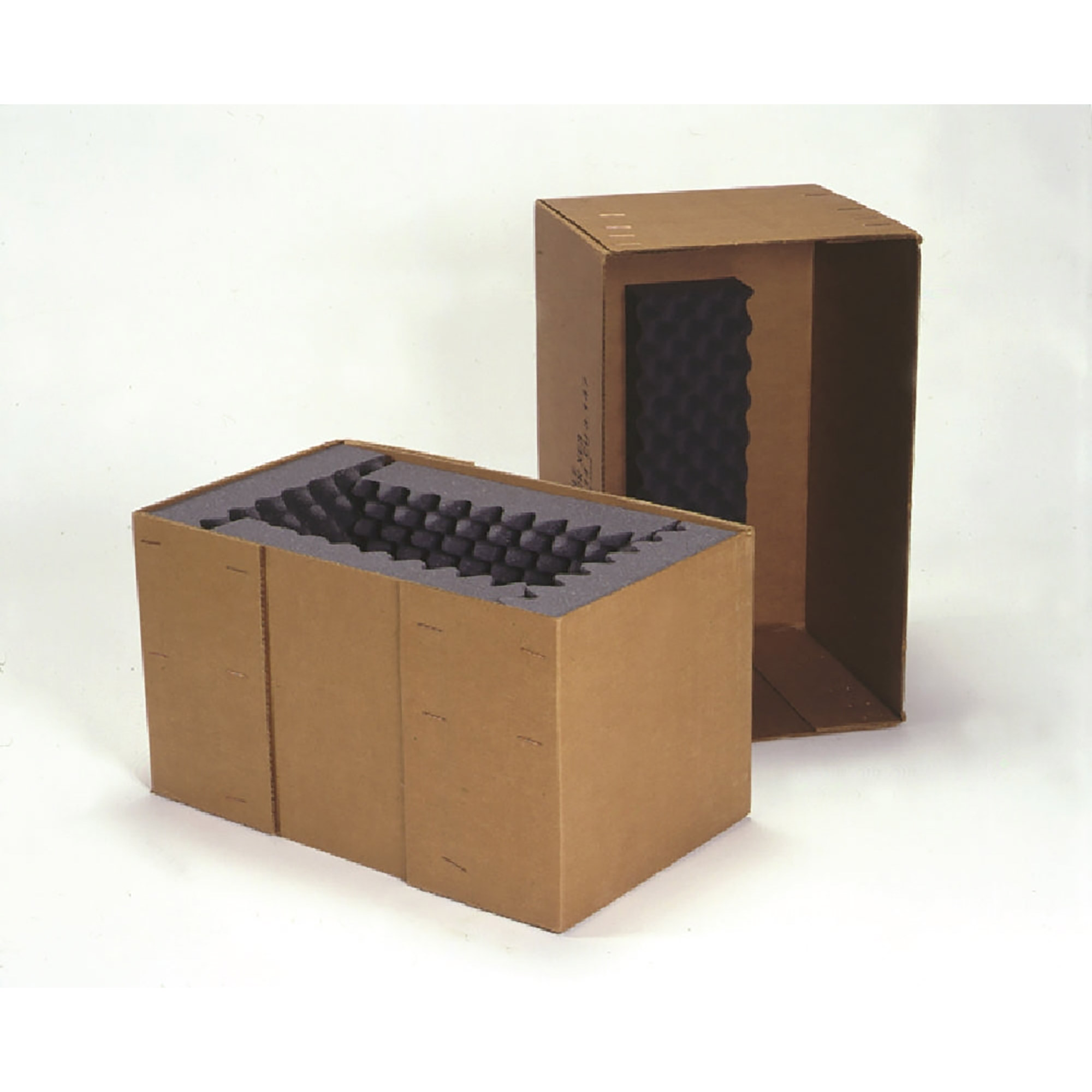 Box, Shipping, Fast Pack, Full Telescoping and Cushioning, Brown, XE-3, 24" x 14" x 14" - Each