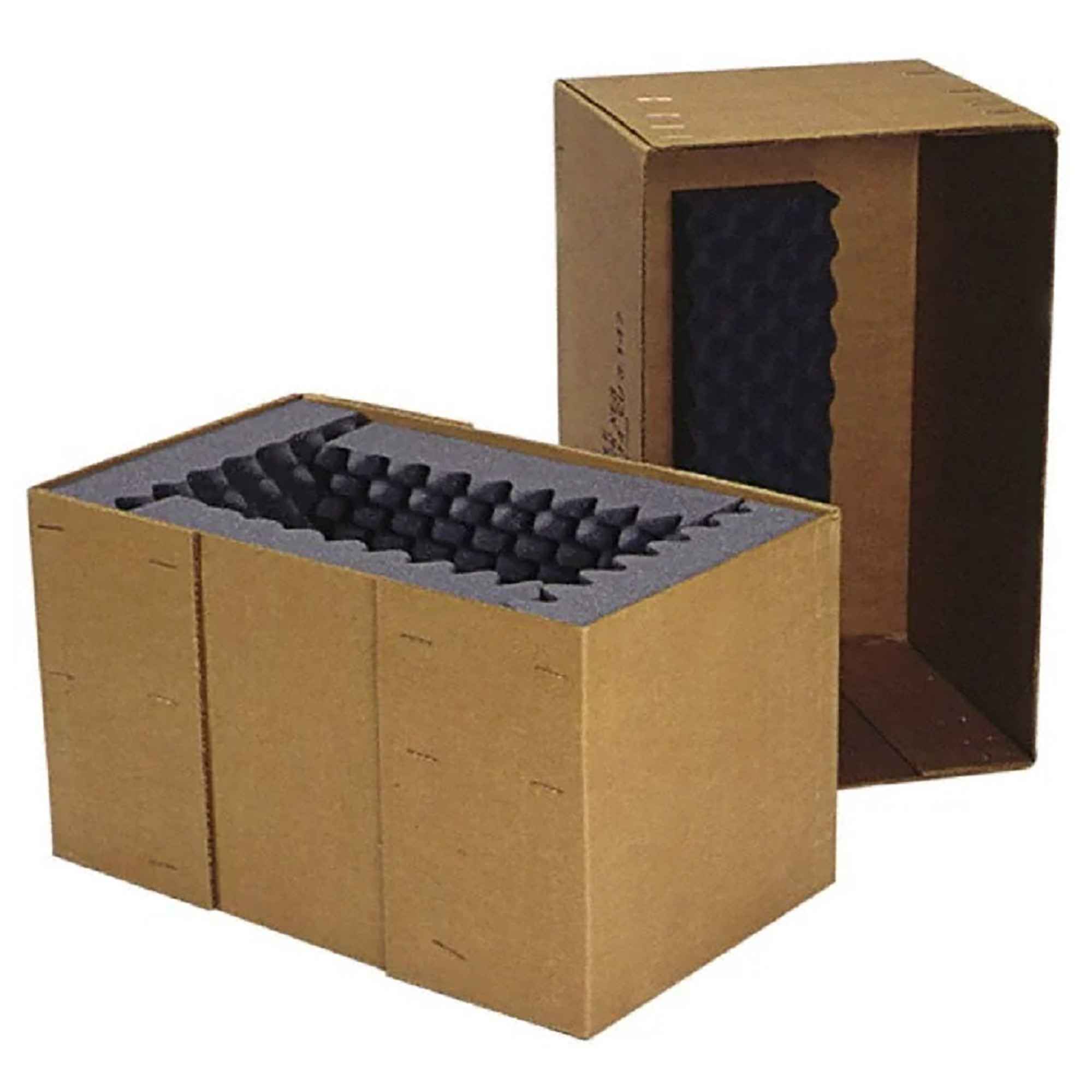 Box, Shipping, Fast Pack, Full Telescoping and Cushioning, Brown, XE-5, 25" x 14" x 14" - Each