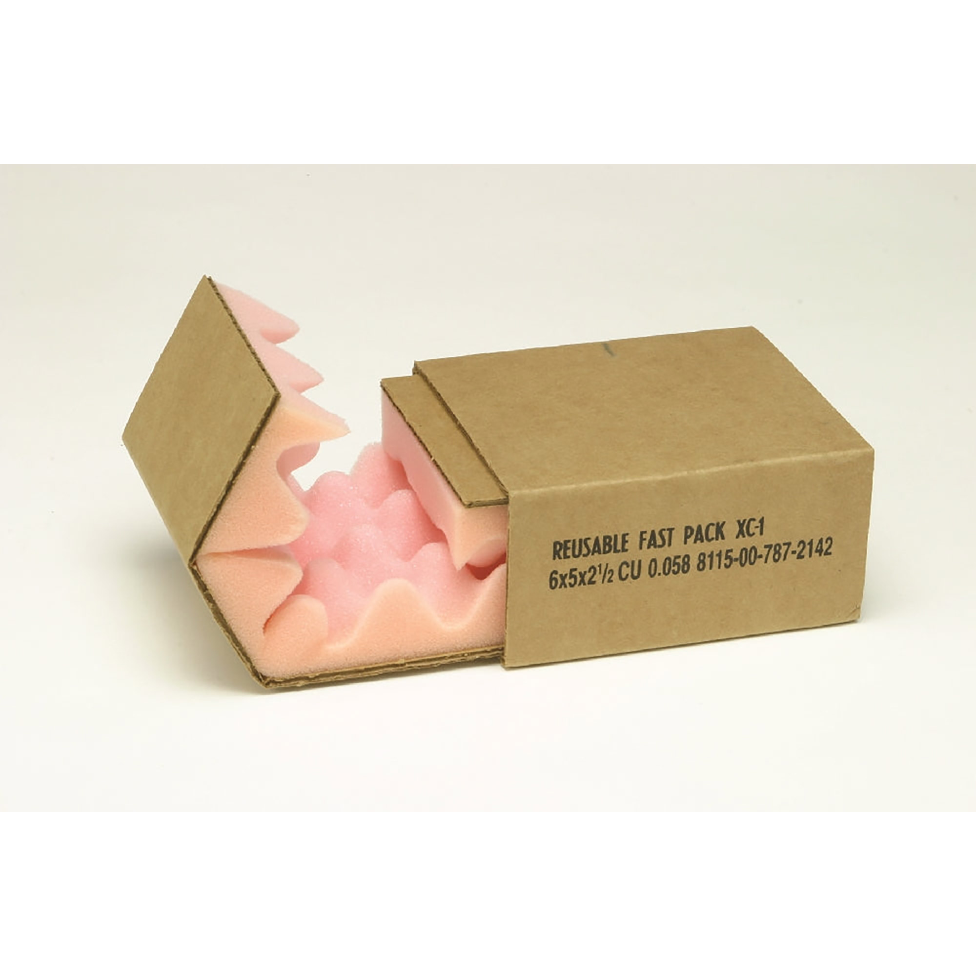 Box, Shipping, w/ Slide Pack, Brown, XC-1, 6" x 5" x 2-1/2" - Each
