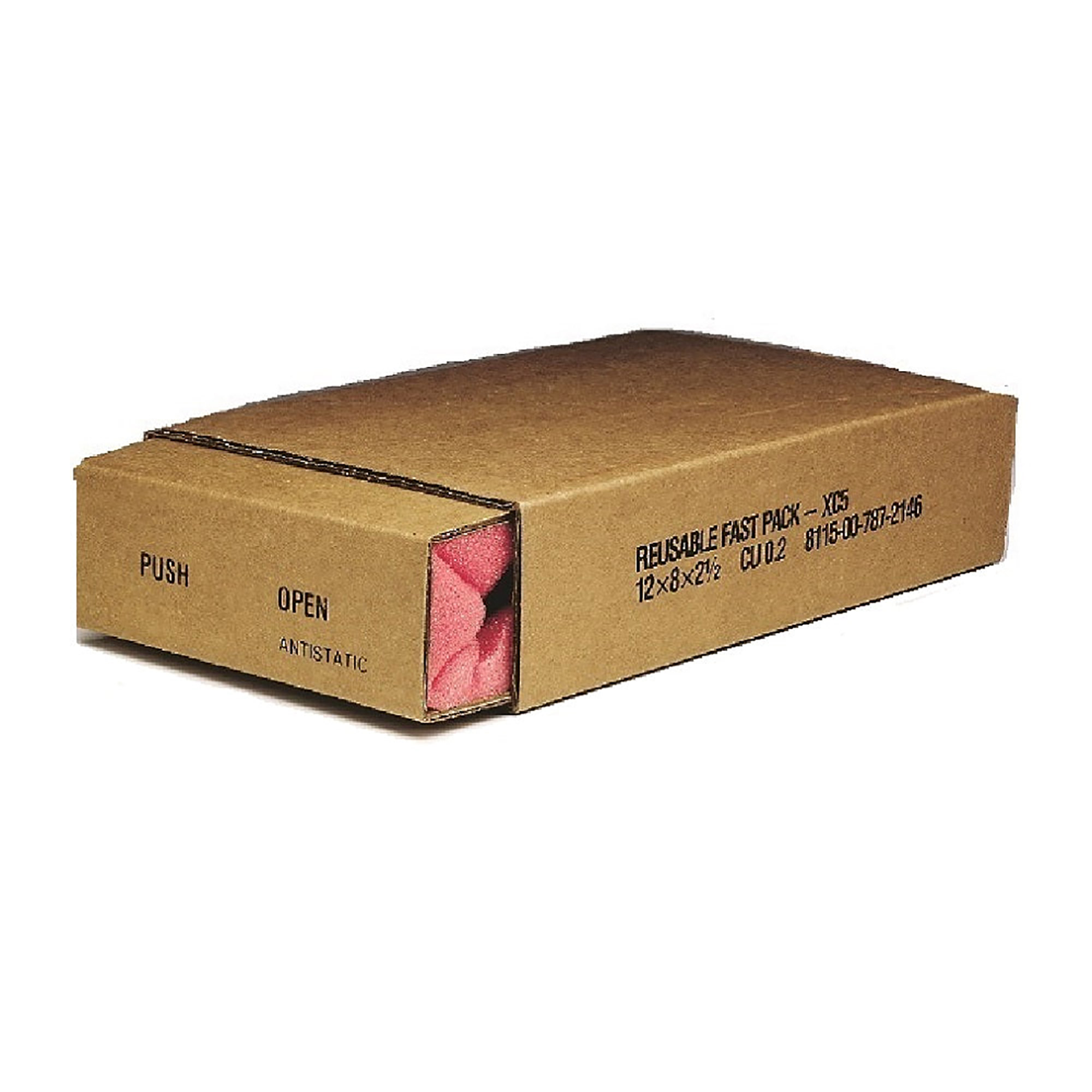 Box, Shipping, w/ Slide Pack, Brown, XC-2, 6" x 5" x 3-1/2" - Each