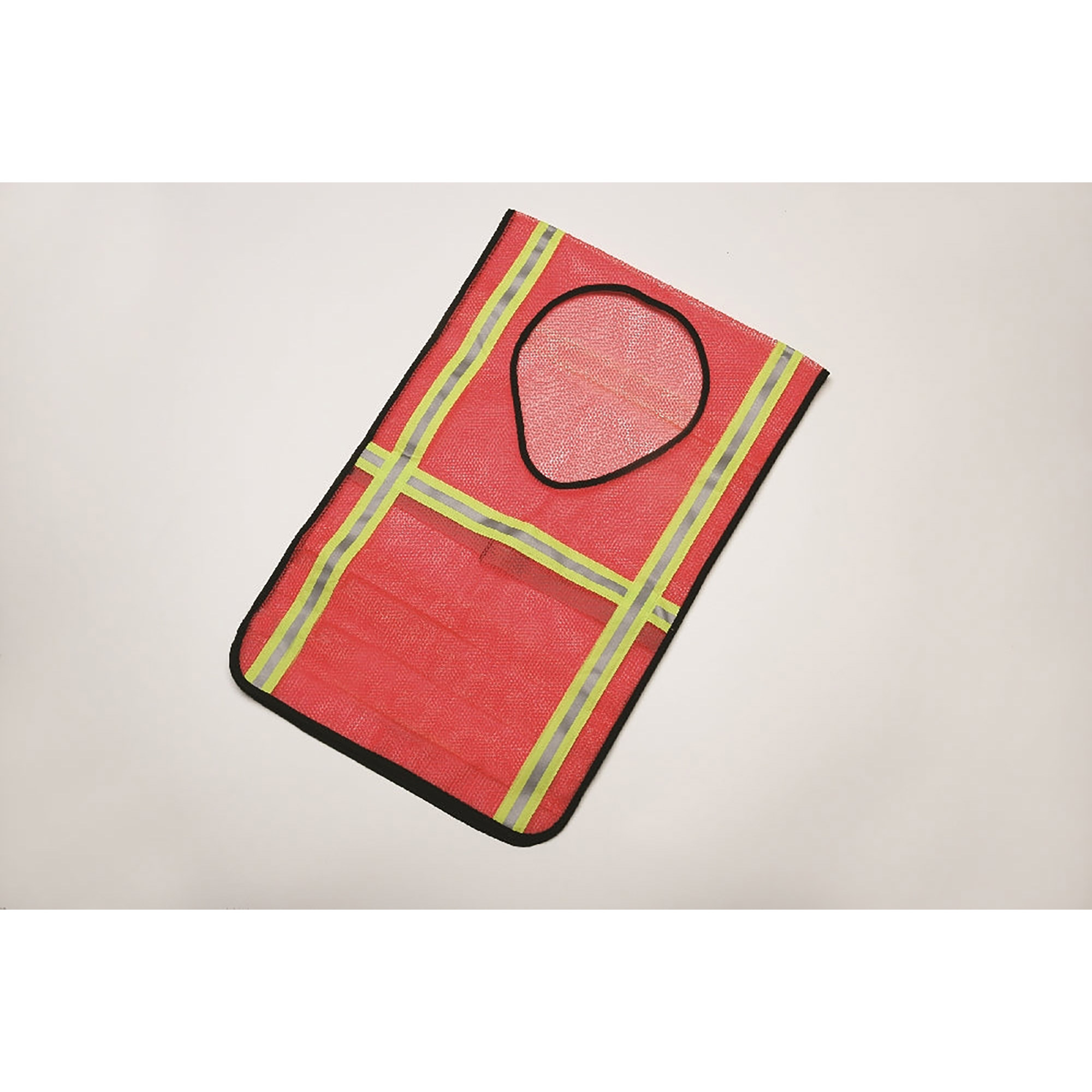 Vest, Safety, High Visibility, Long Back, Orange with Reflective Strips, One Size Fits All - Each