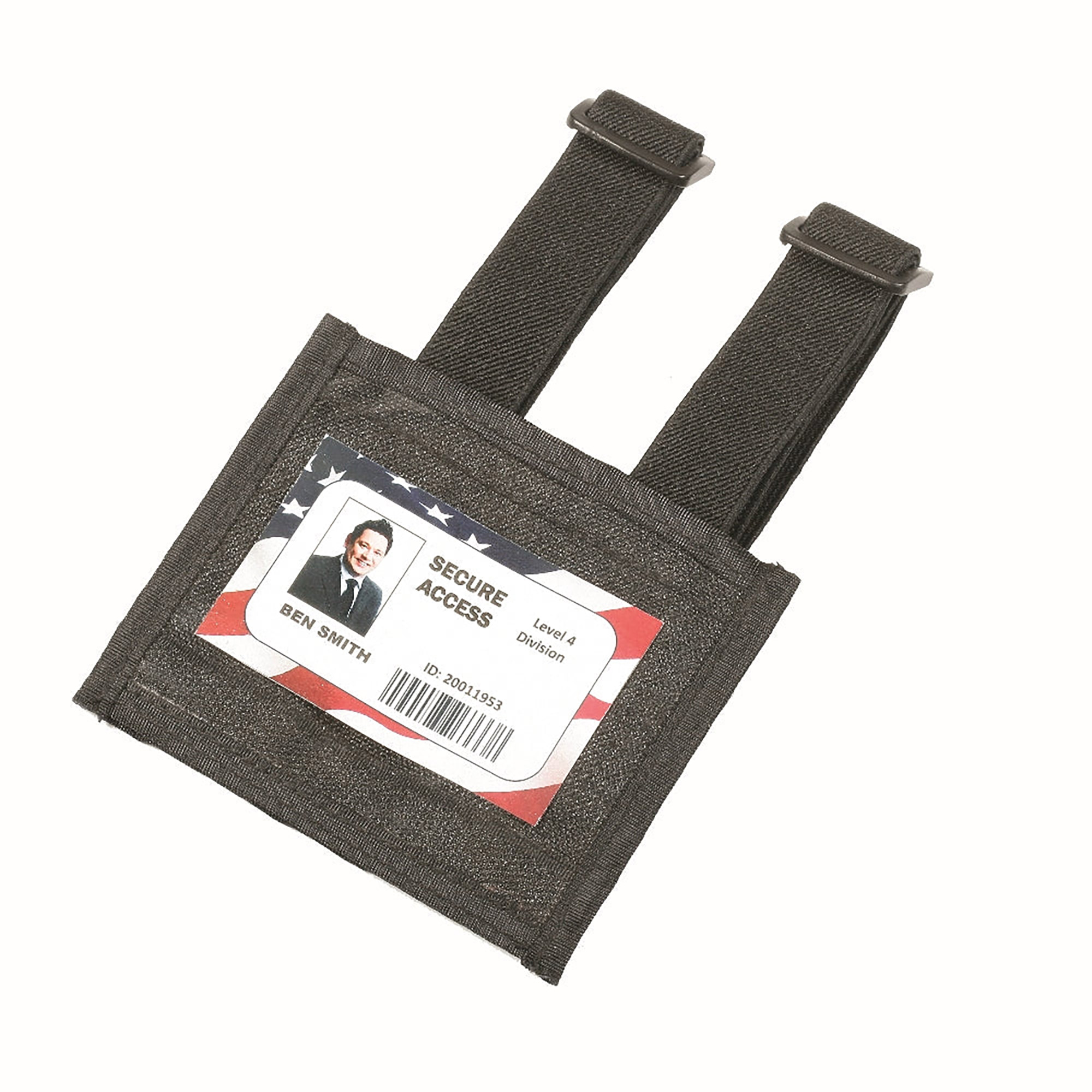 Holder, Badge, Armband, Re-Sealable, Black - Each
