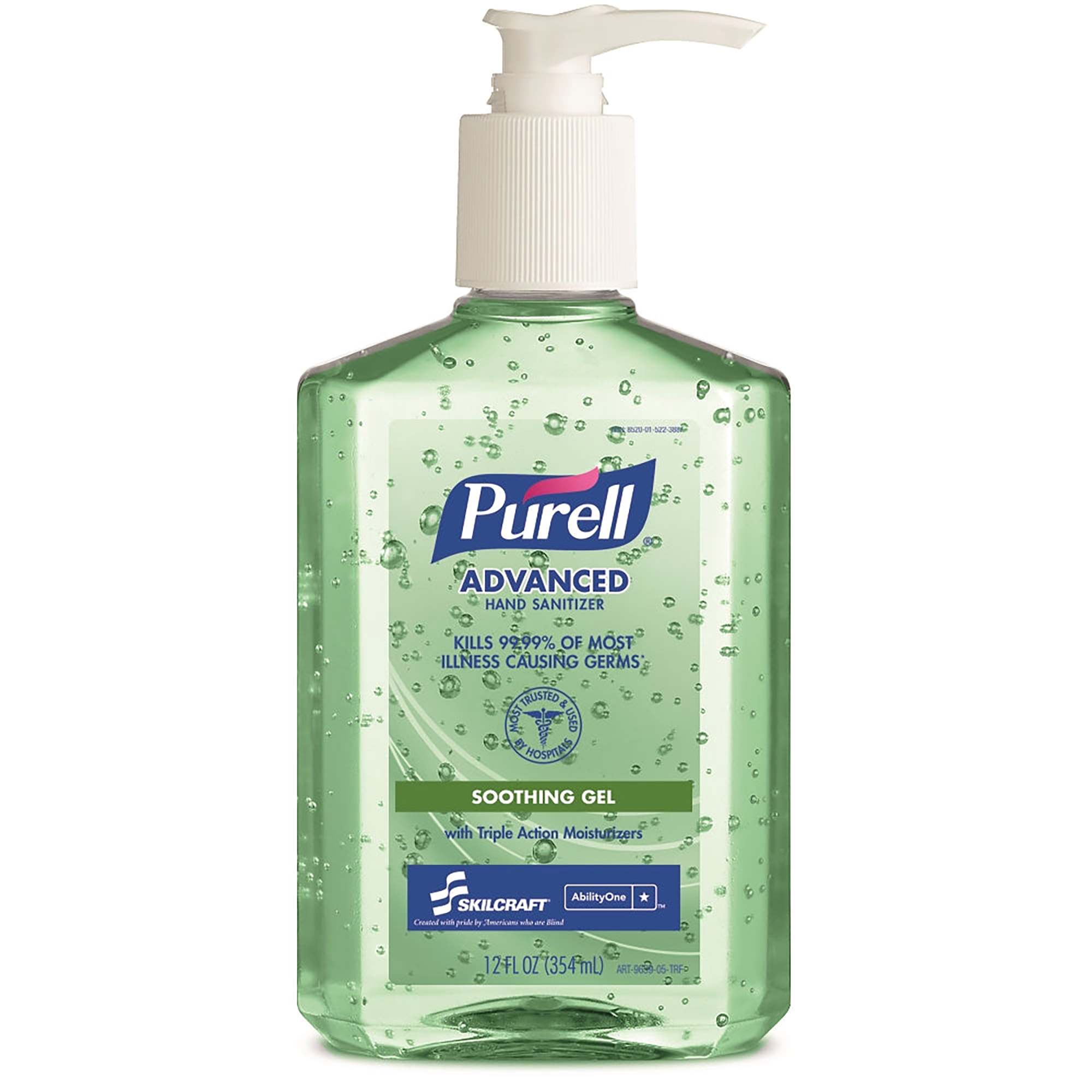 PURELL-SKILCRAFT, Instant Hand Sanitizer with Aloe, 12 oz, 12/BX