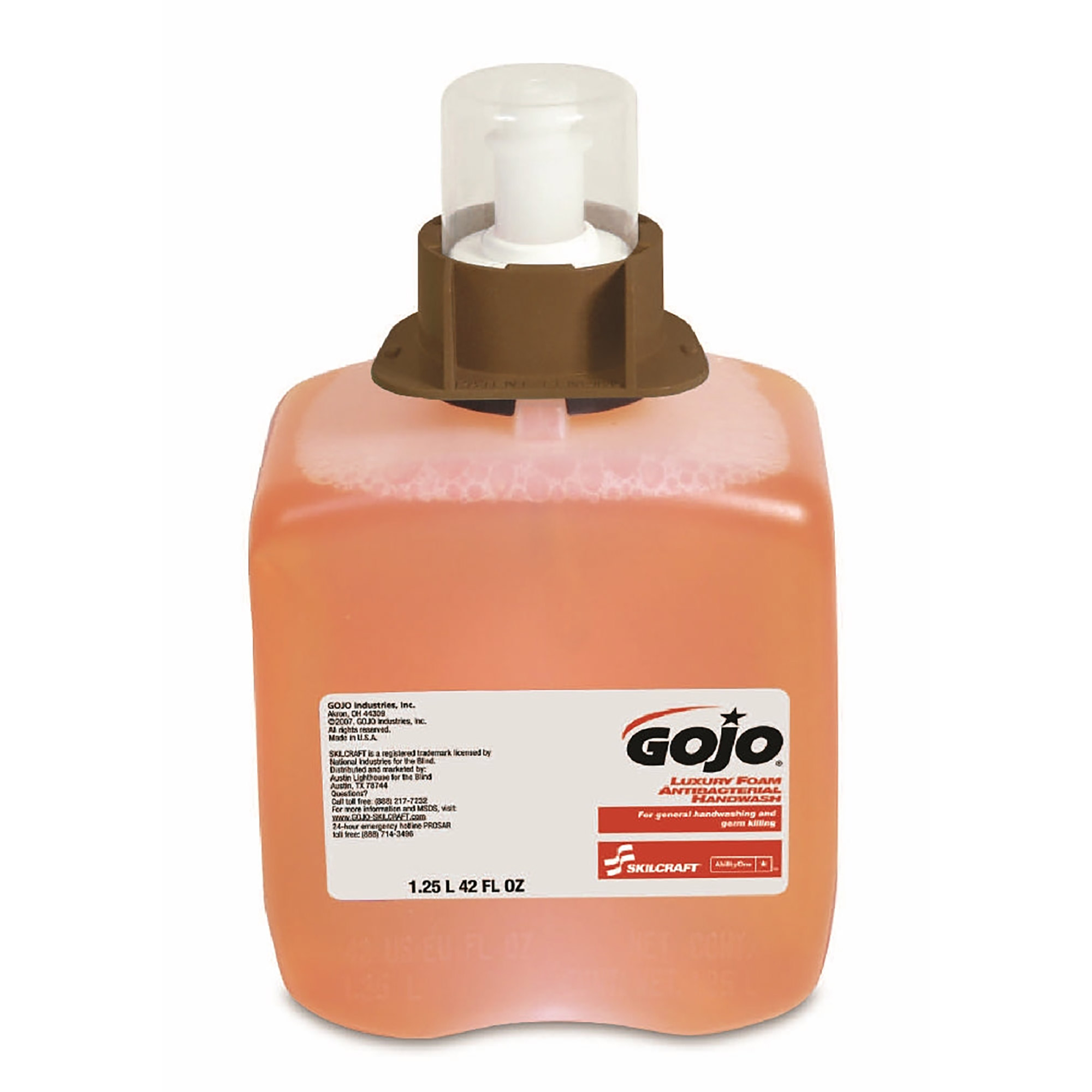 Gojo/Skilcraft 1250 Ml Antibacterial Foam Handwash - 3/BX