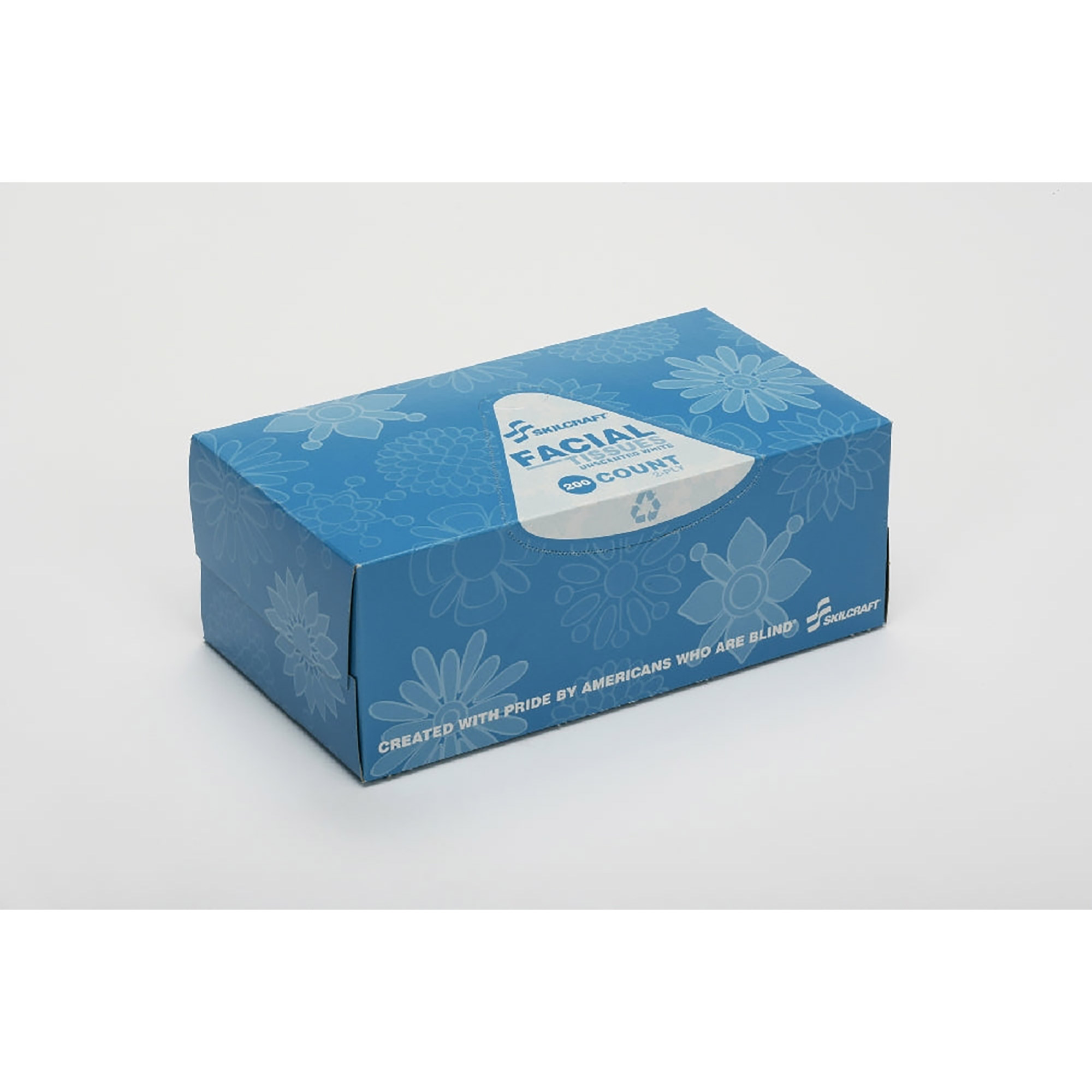 Tissue, Facial, 2-Ply, White, 6 Dispensers
