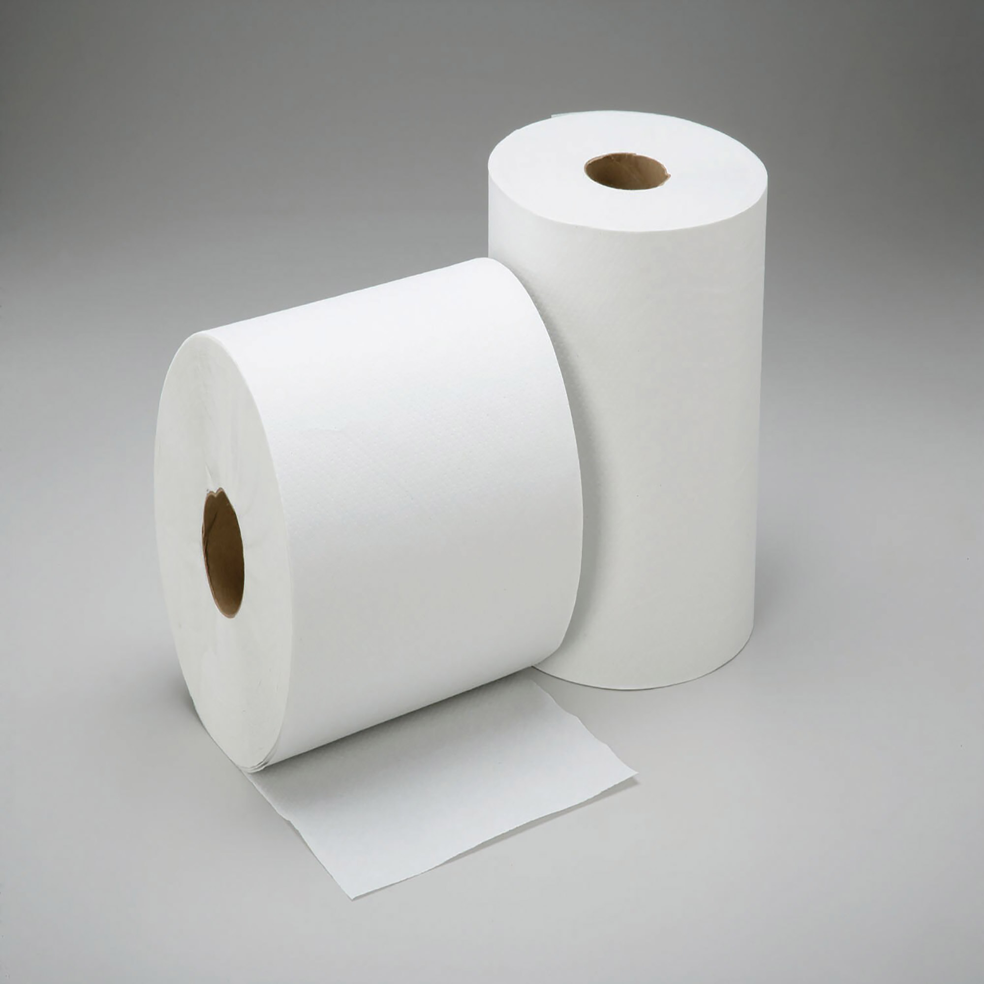 Towel, Paper, Hard Roll, Non-Perforated, Single-Ply, 8" x 600', White, 12 Rolls/BX