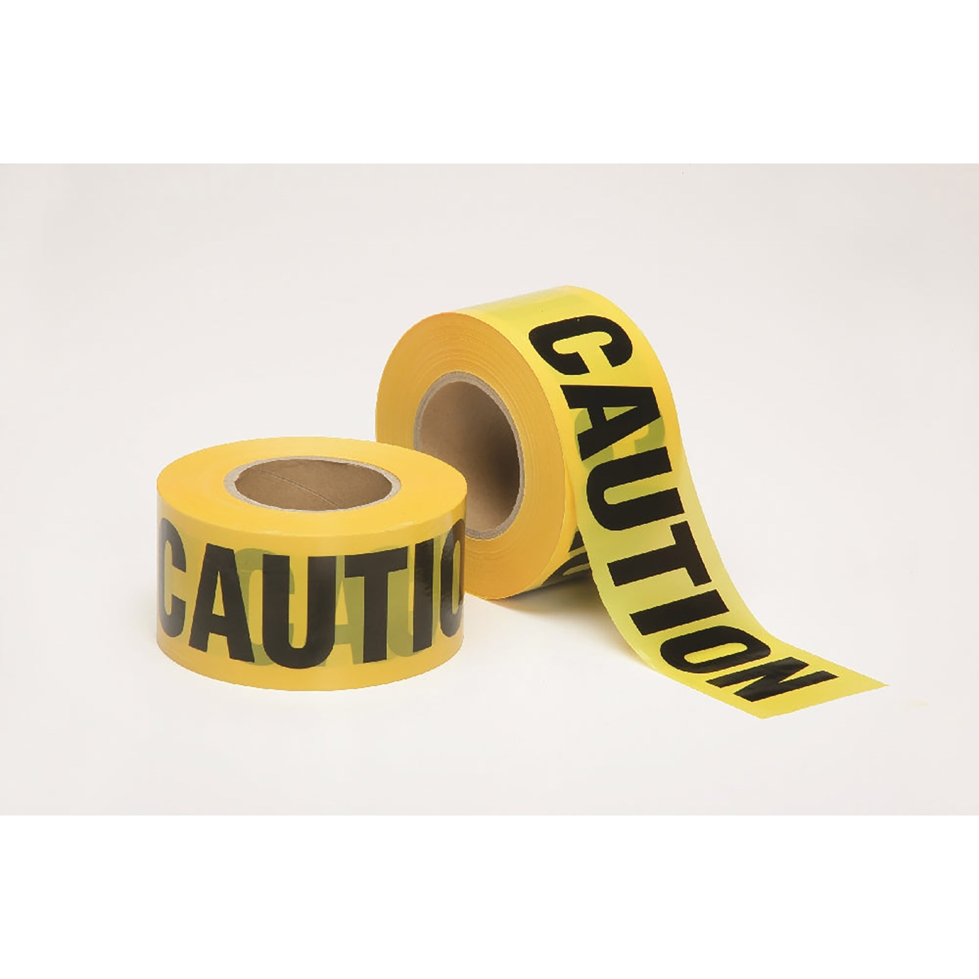 Tape, Barricade, Yellow, "CAUTION", Economy Grade, 3"W x 1000'L - Each