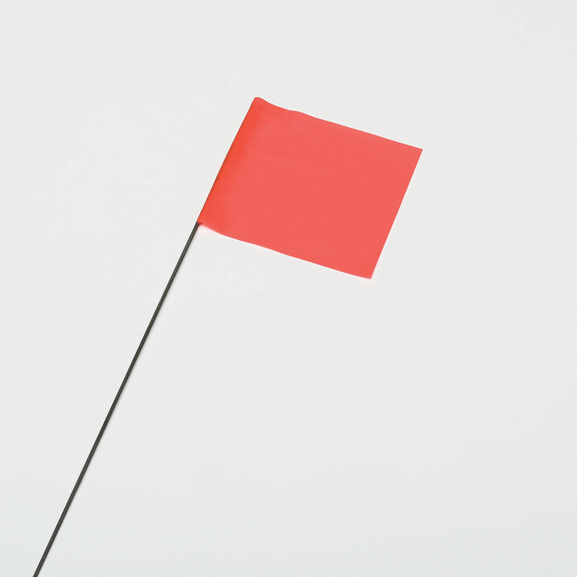 Flag, Marking, 2-1/2" x 3-1/2", 21" Staff, Fluorescent Orange - 100/BX